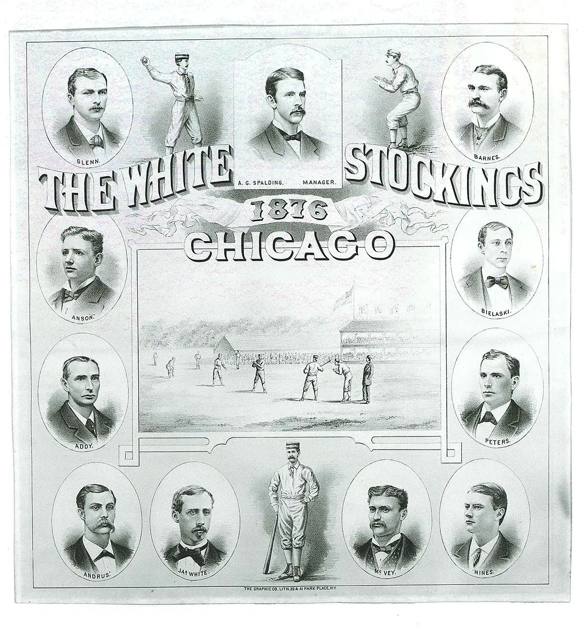 A.G. Spalding was manager of the Chicago White Stockings in 1876 and later became their president