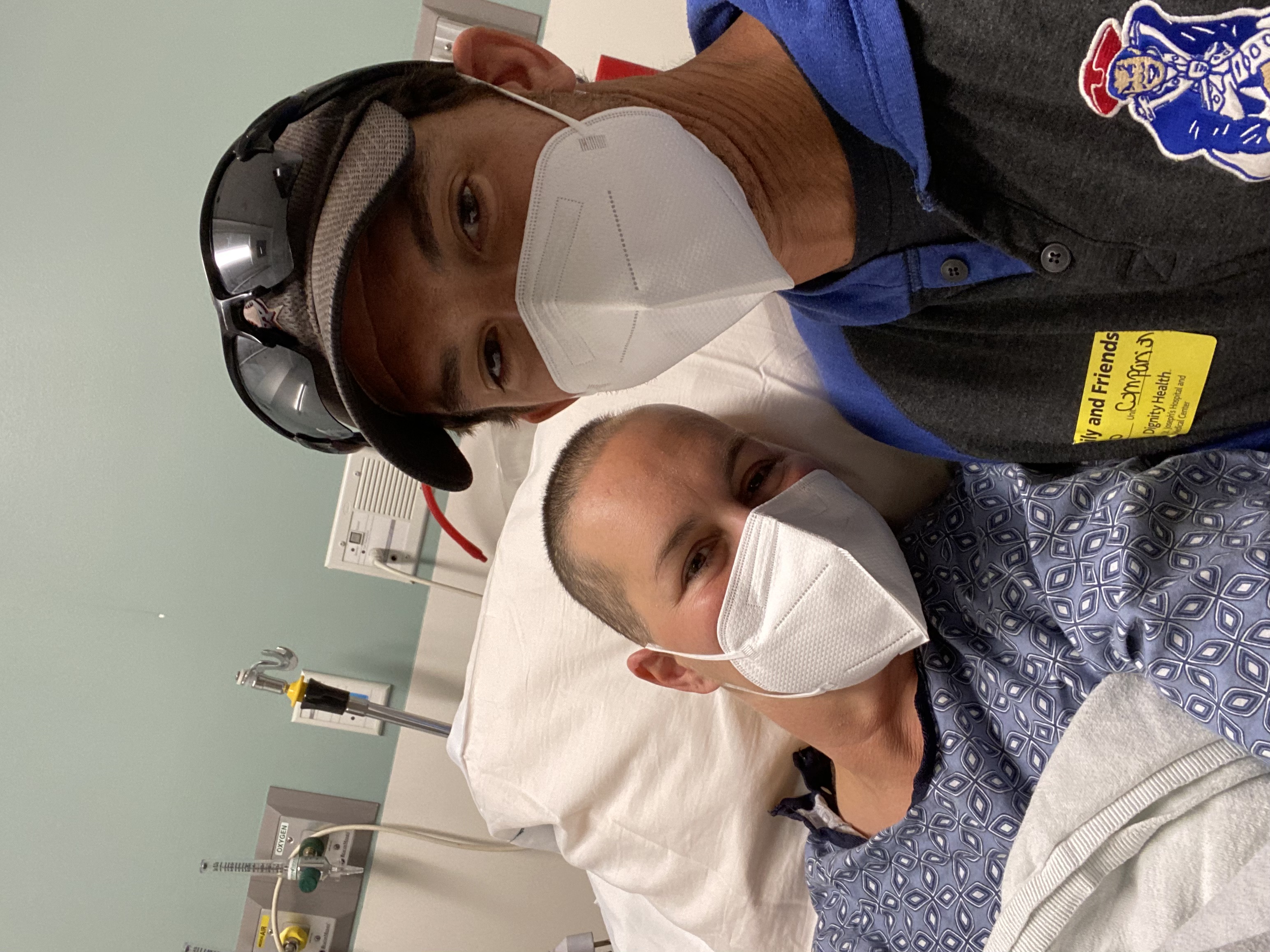 Mike Hazen supports Nicole through her cancer treatments. (Credit: Hazen family)