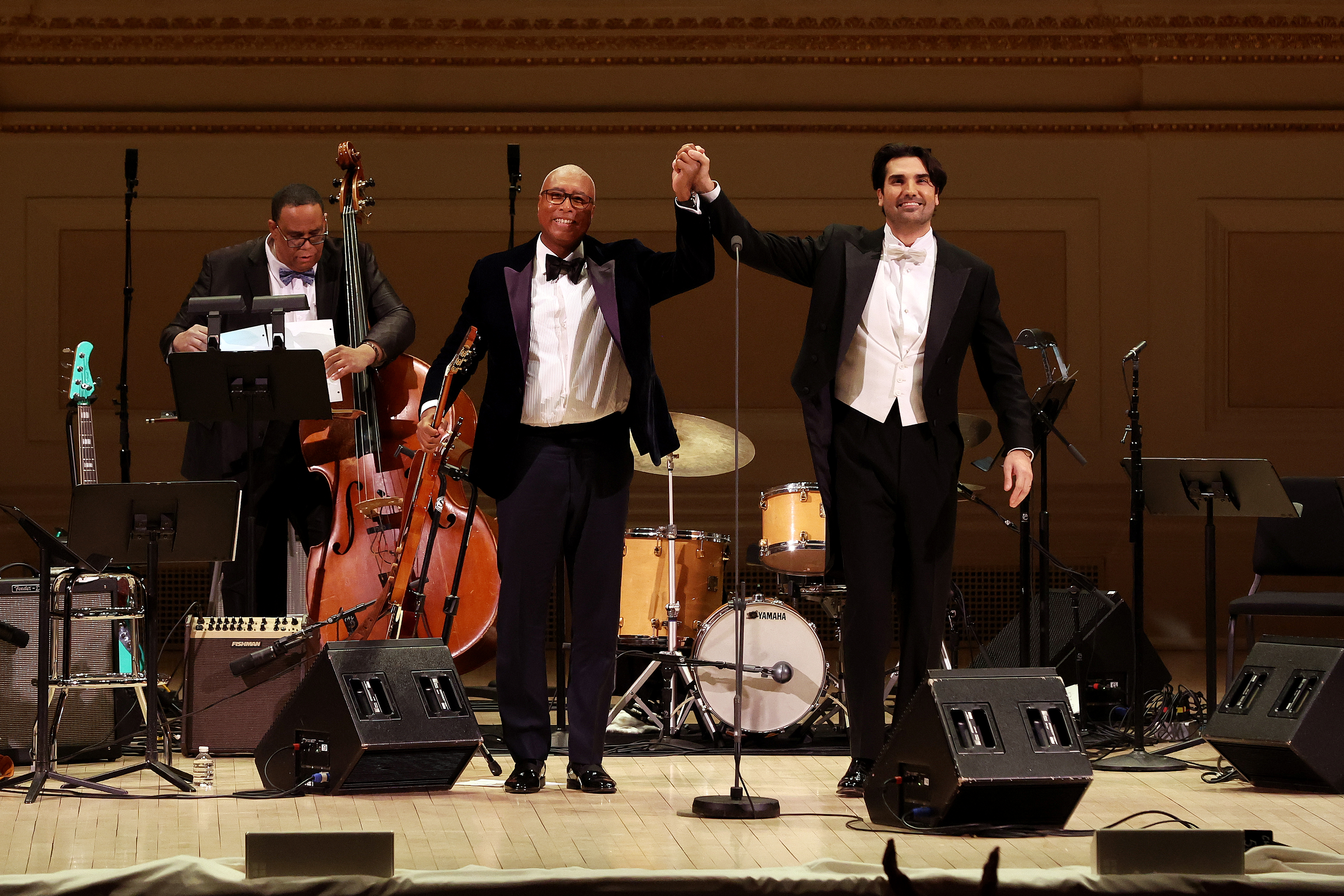 Tetelman (above, right) was impressed by Williams’ commitment to learning a challenging Puccini aria that was outside of his jazz comfort zone. “I saw him dig deep,” the world-renowned opera tenor said. Sharing the Carnegie Hall stage with Tetelman, among a host of other talented artists, made for “an experience of a lifetime,” Williams said. (Photo Credit: New York Yankees)
