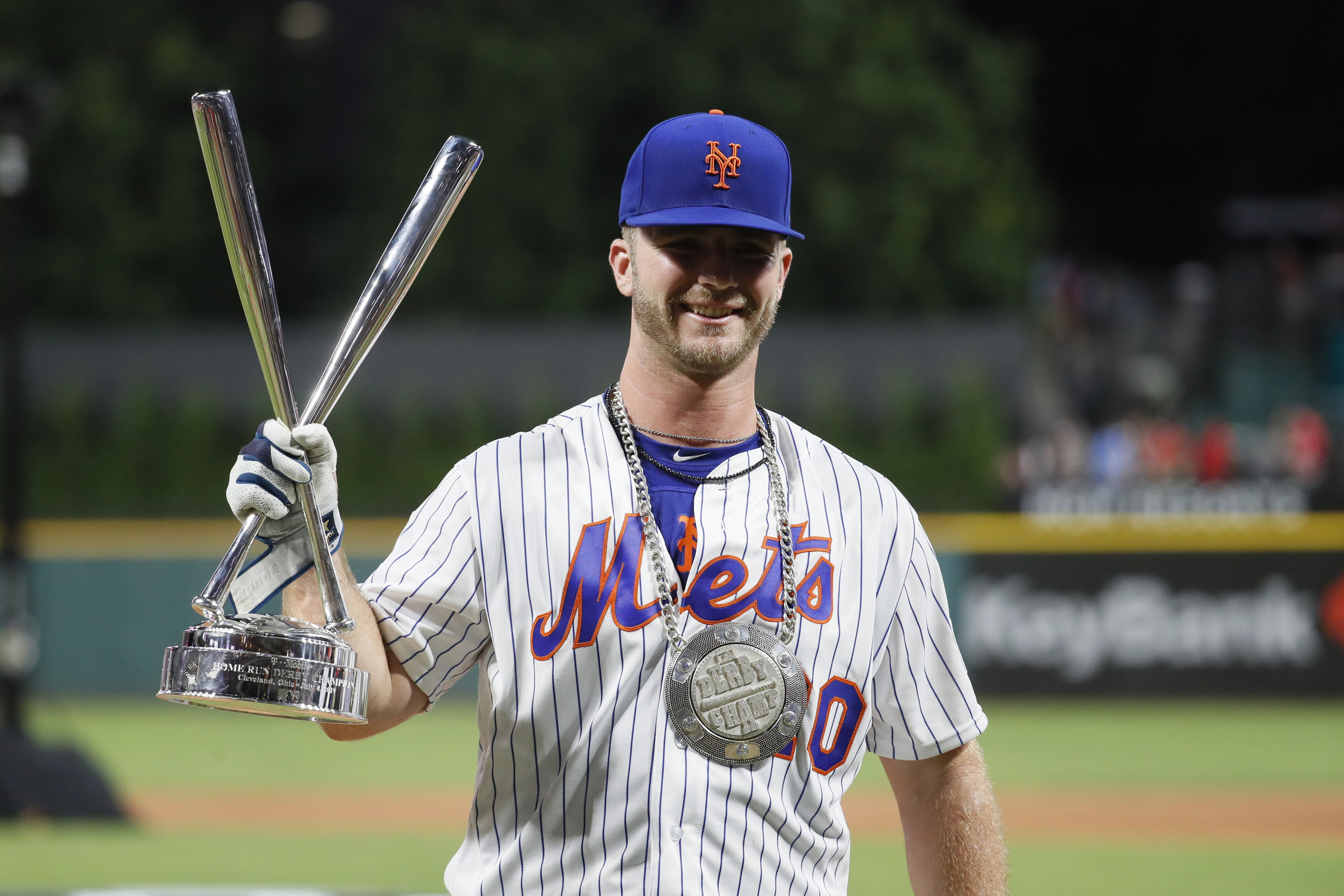 Pete Alonso after winning the 2019 Home Run Derby.
