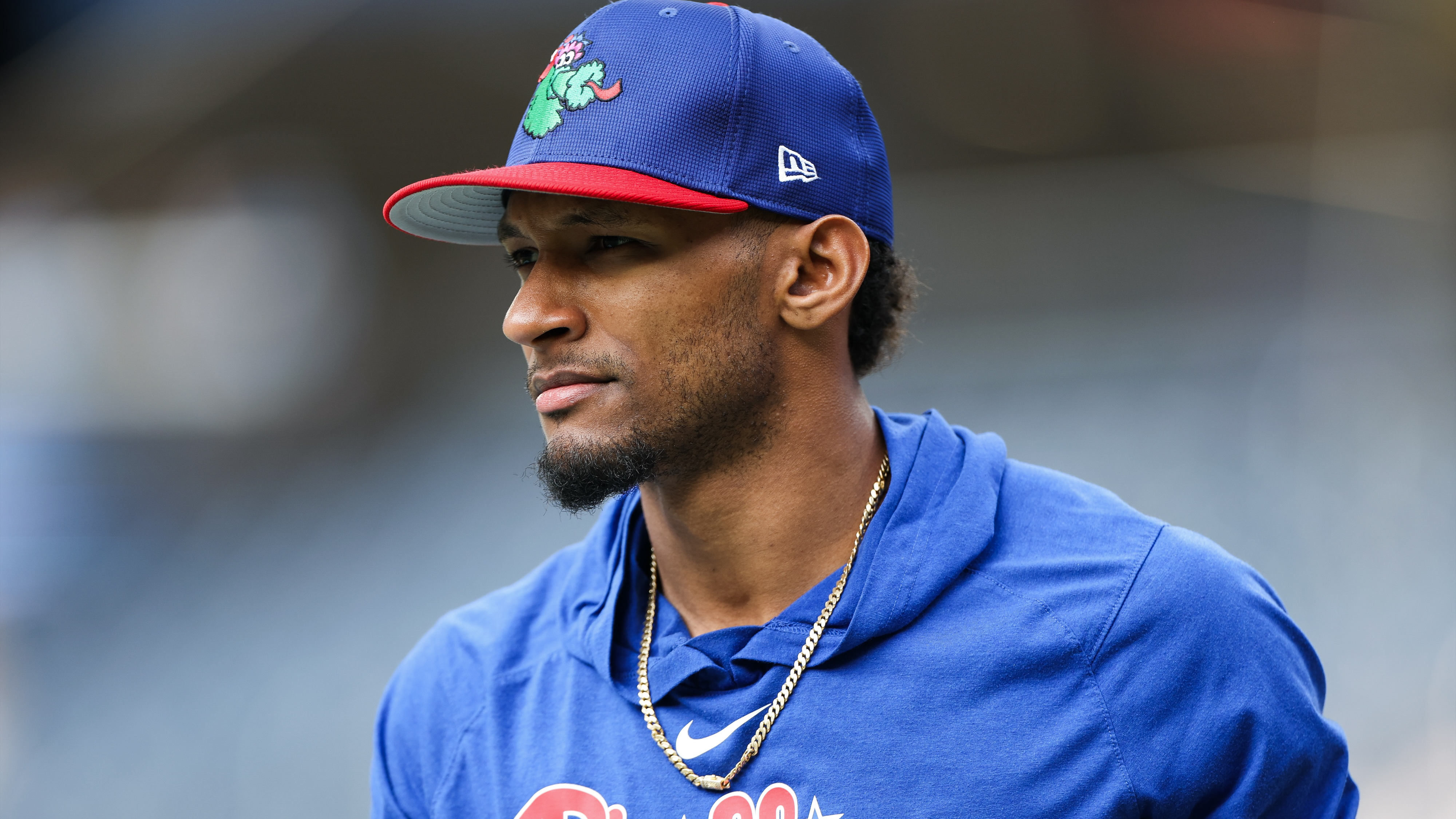 Johan Rojas, quien fue suspendido 80 juegos por la MLB tras fallar las pruebas antidopaje