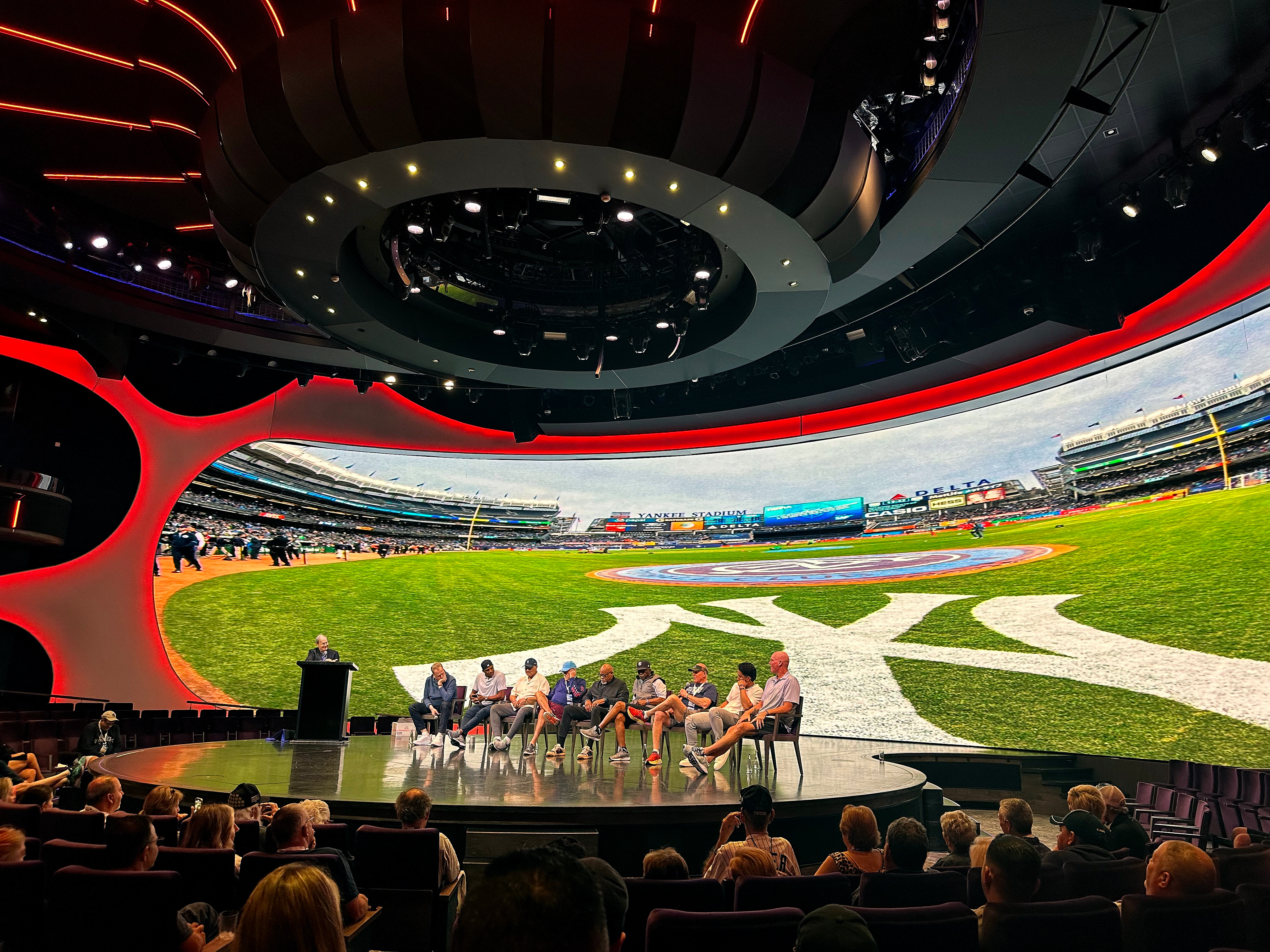 Ostensibly, the Yankees Q&A session during the Legends of Baseball Cruise was a perk for guests, but the players absolutely reveled in the chance to reconnect and to share memories. Whether during official events or relaxed group dinners, the players and guests who spent a week together all went home with a keener understanding of what makes the Yankees unique. (Photo Credit : New York Yankees)
