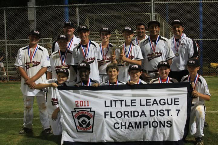 Shane Drohan (front row, third from left) with his 12U Little League team