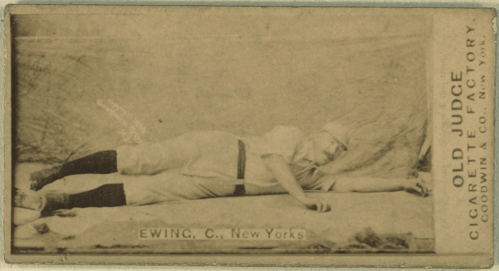 An Old Judge tobacco card of Buck Ewing. (Bain Collection/Library of Congress)