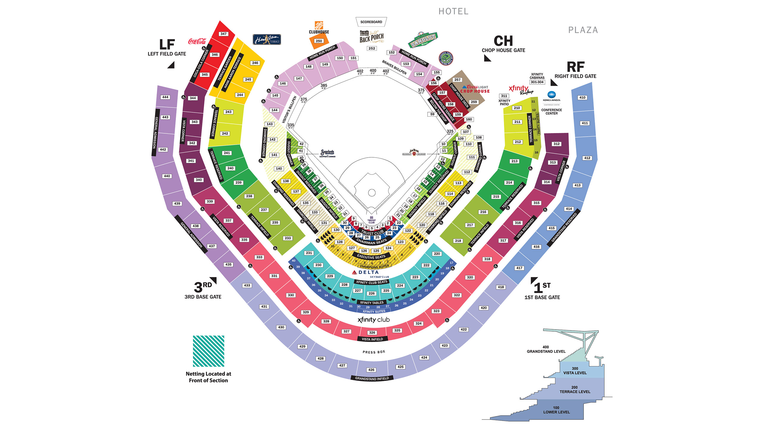 Truist Park Seating Chart + Rows, Seats and Club Seats