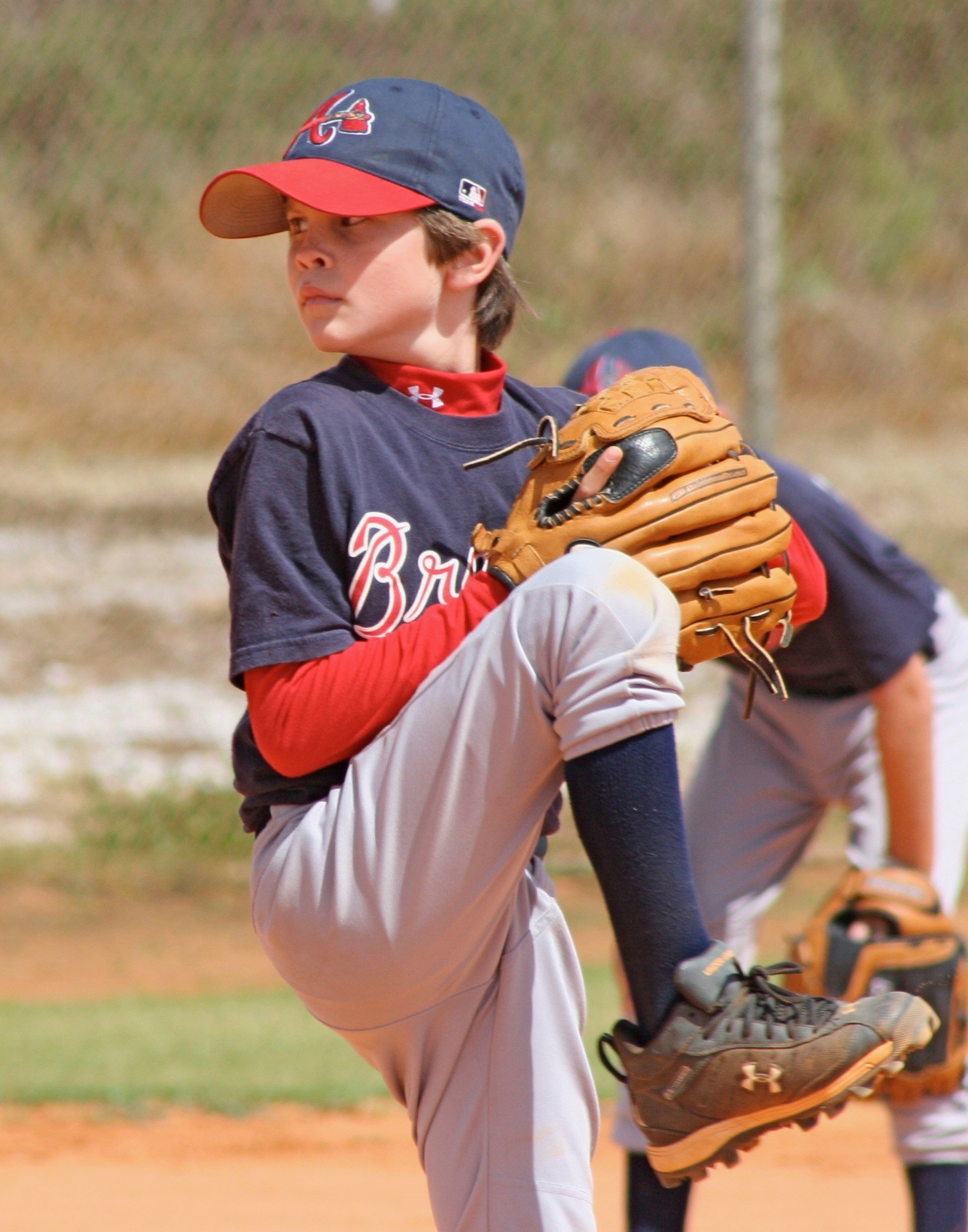 Shane Drohan circa age 9, pitching for, coincidentally, the Braves, who he is set to face in Williamsport