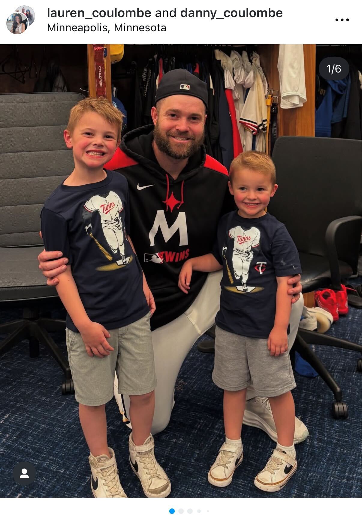 Danny Coulombe and his family (Photo via Danny Coulombe's Instagram)