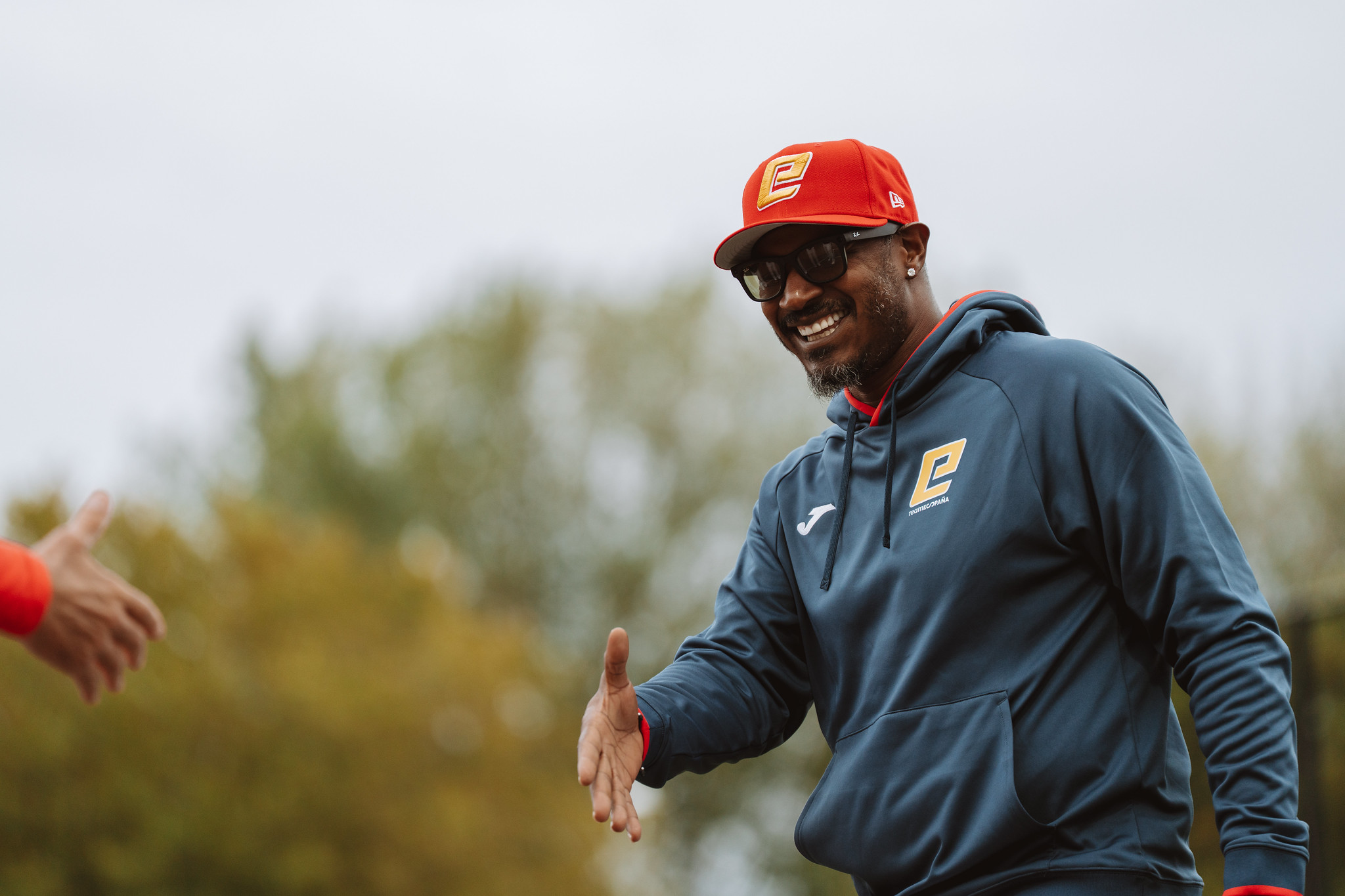 Adam Jones on the field in Rotterdam. Photo by @IzzyGrace_Media and courtesy WBSC Europe.