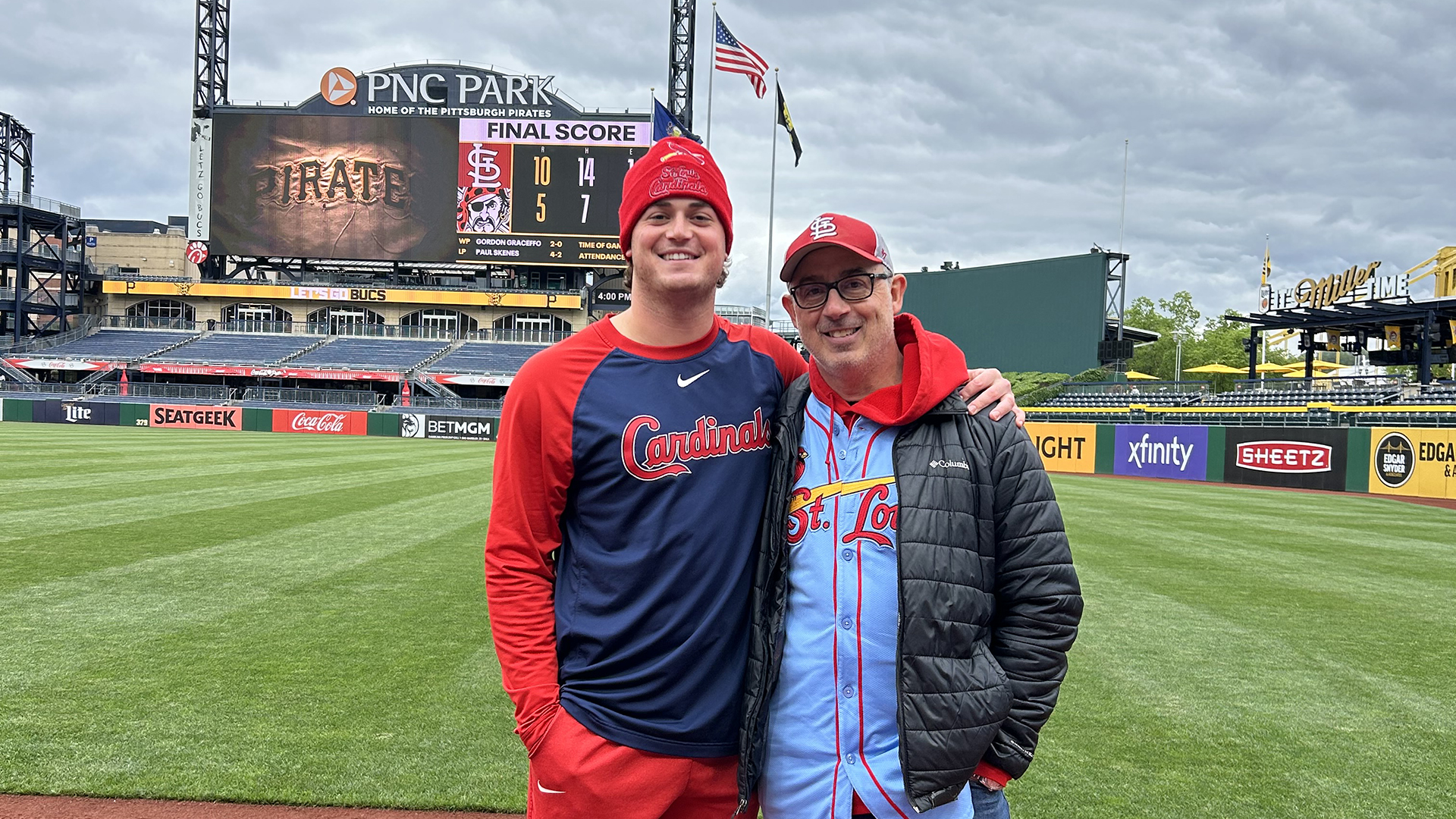 Gordon and Gerald Graceffo at PNC Park in Pittsburgh