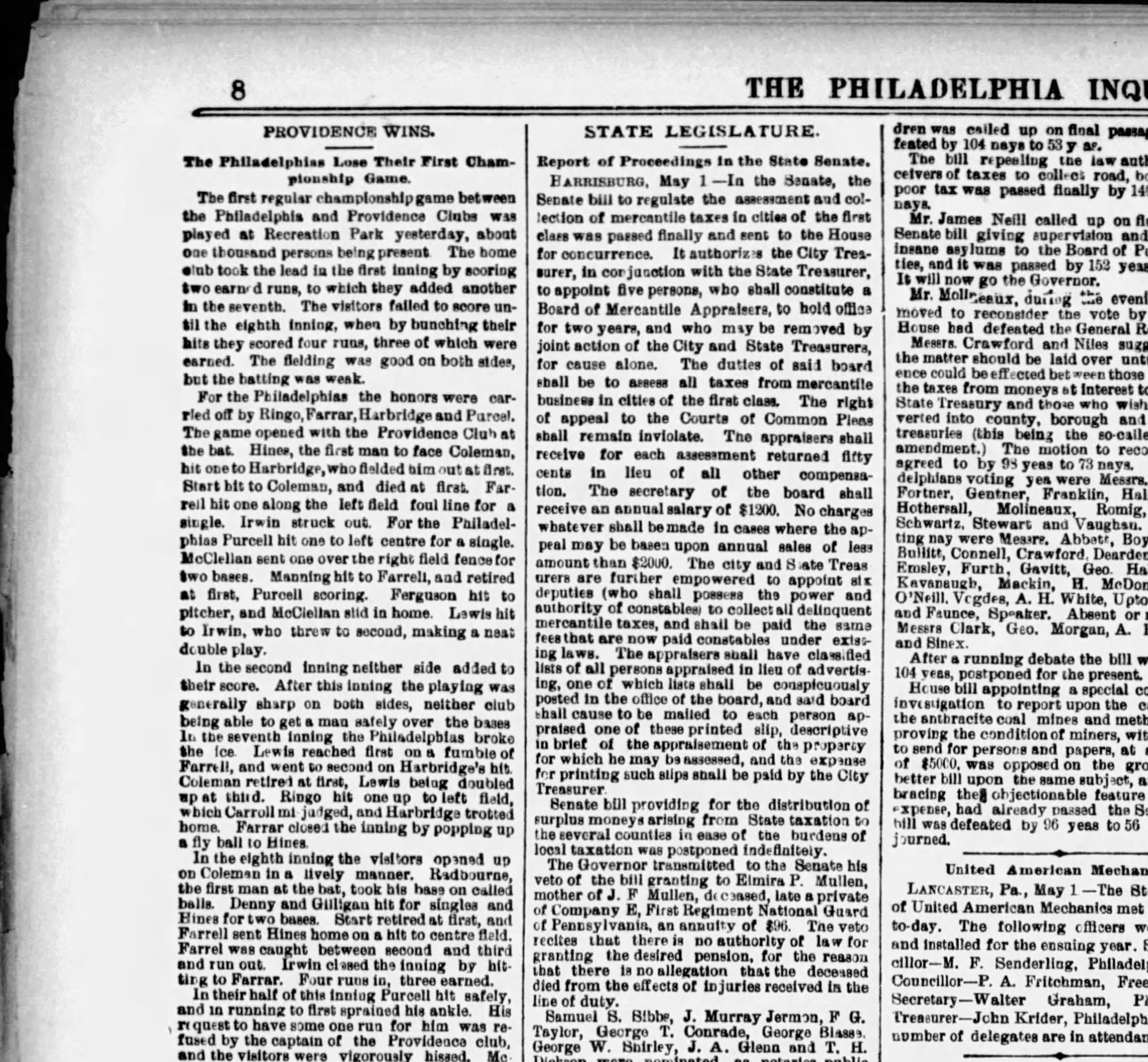 Copy of 1883 Inquirer.