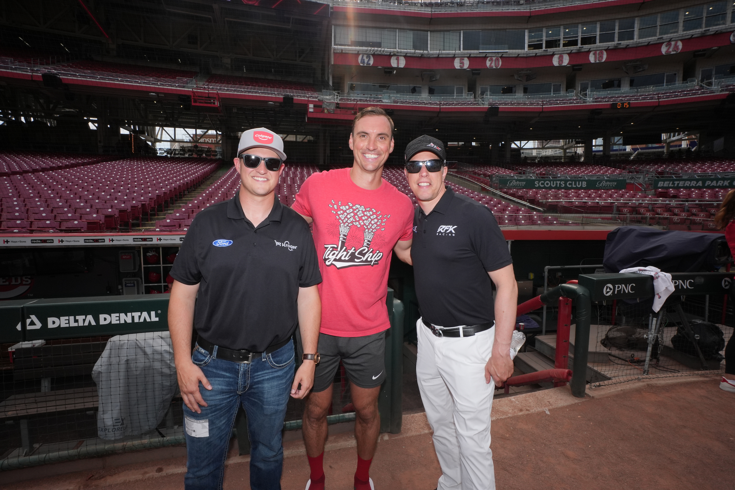 Ryan Preece, Brent Suter and Brad Keselowski