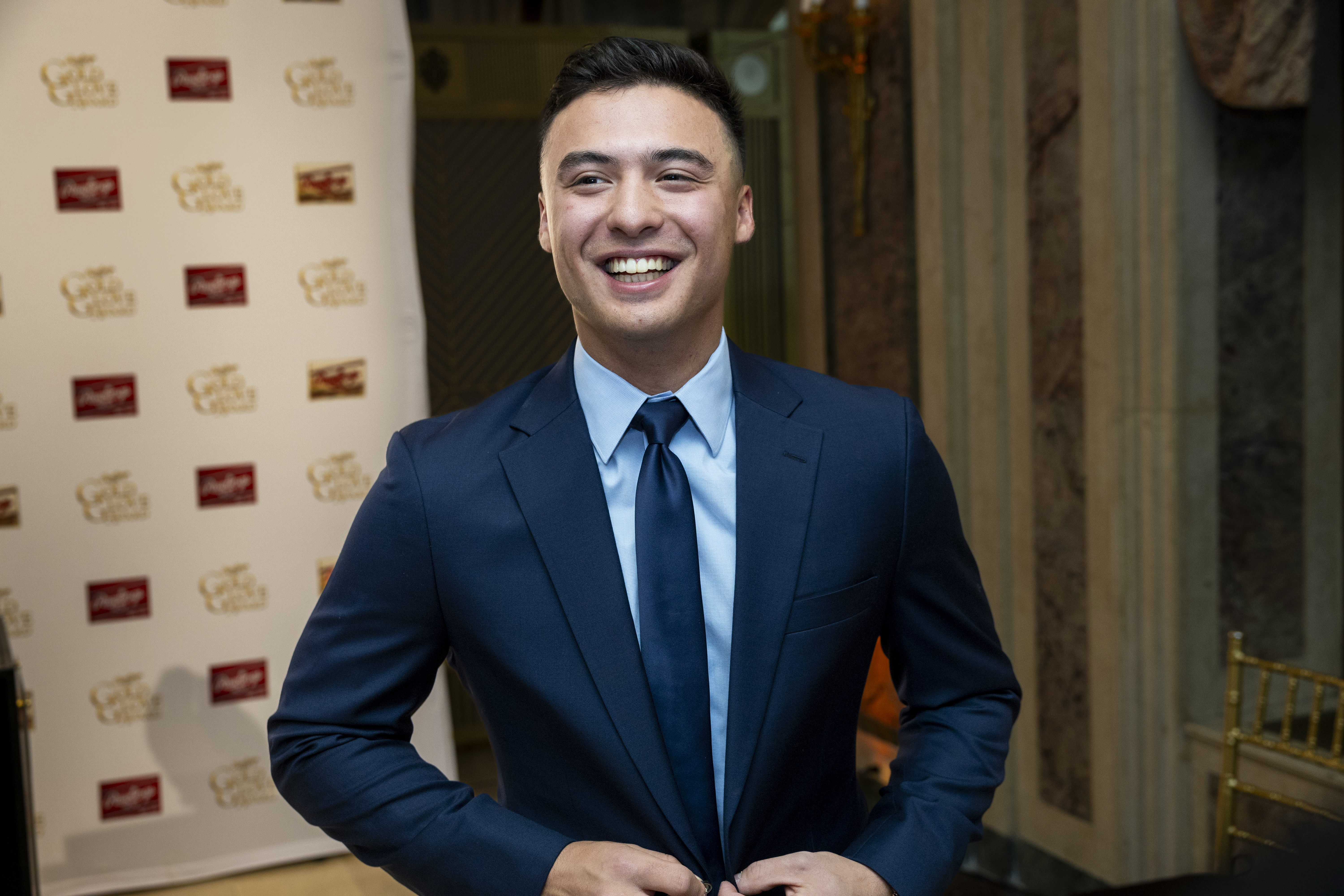 A Gold Glove Award is quite an achievement for a rookie, and while the lifelong Derek Jeter fan would much rather match the Captain’s five World Series rings than his five fielding honors, Anthony Volpe can take comfort in knowing that the work he puts in pays dividends at the big league level. “He absolutely gets the most out of his skills of any player I’ve ever seen,” said Boone. (Photo Credit: Major League Baseball)