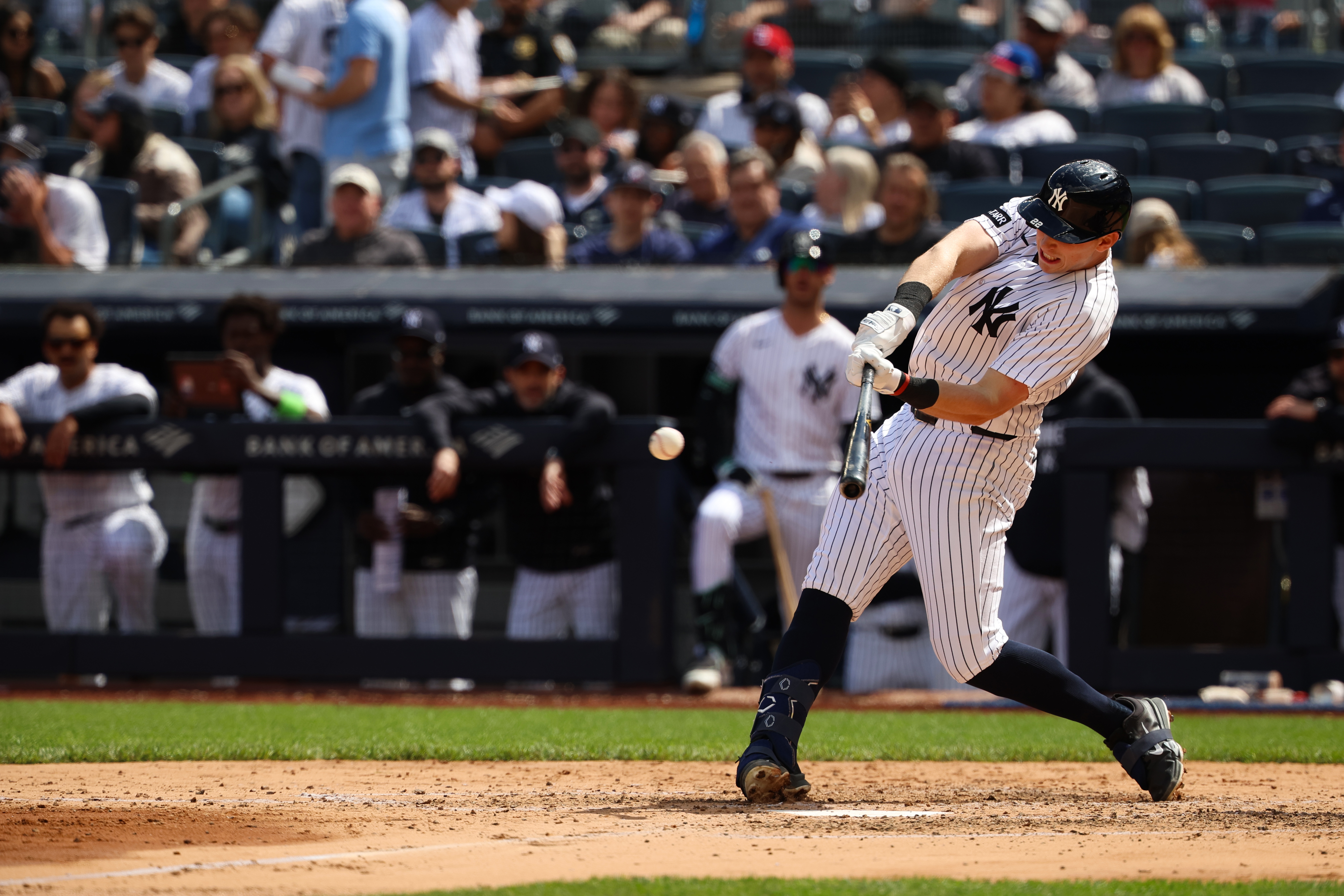 His bat speed has long impressed scouts, but Rice was never a mega-prospect during his time in the Minor Leagues. Since debuting in 2024, though, the 12th-round pick out of Dartmouth has become a stunning power source in the Yankees’ lineup. To those who climbed the Minor League ladder alongside Rice, his ascent is less surprising. “He’s doing what he’s always been doing,” says Escarra. (Photo Credit: New York Yankees)