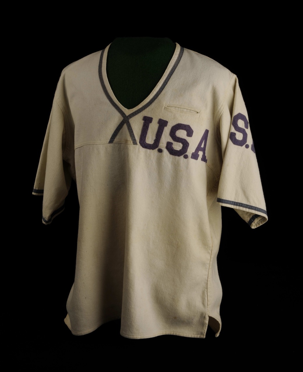 Edith Houghton's USA jersey. Milo Stewart Jr./National Baseball Hall of Fame and Museum.