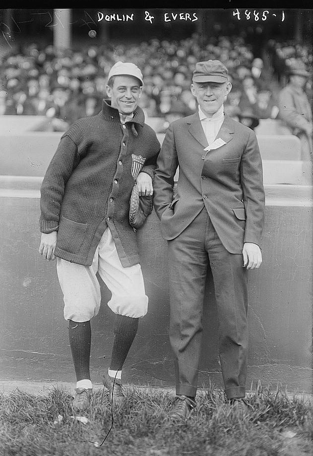 Mike Donlin and Johnny Evers