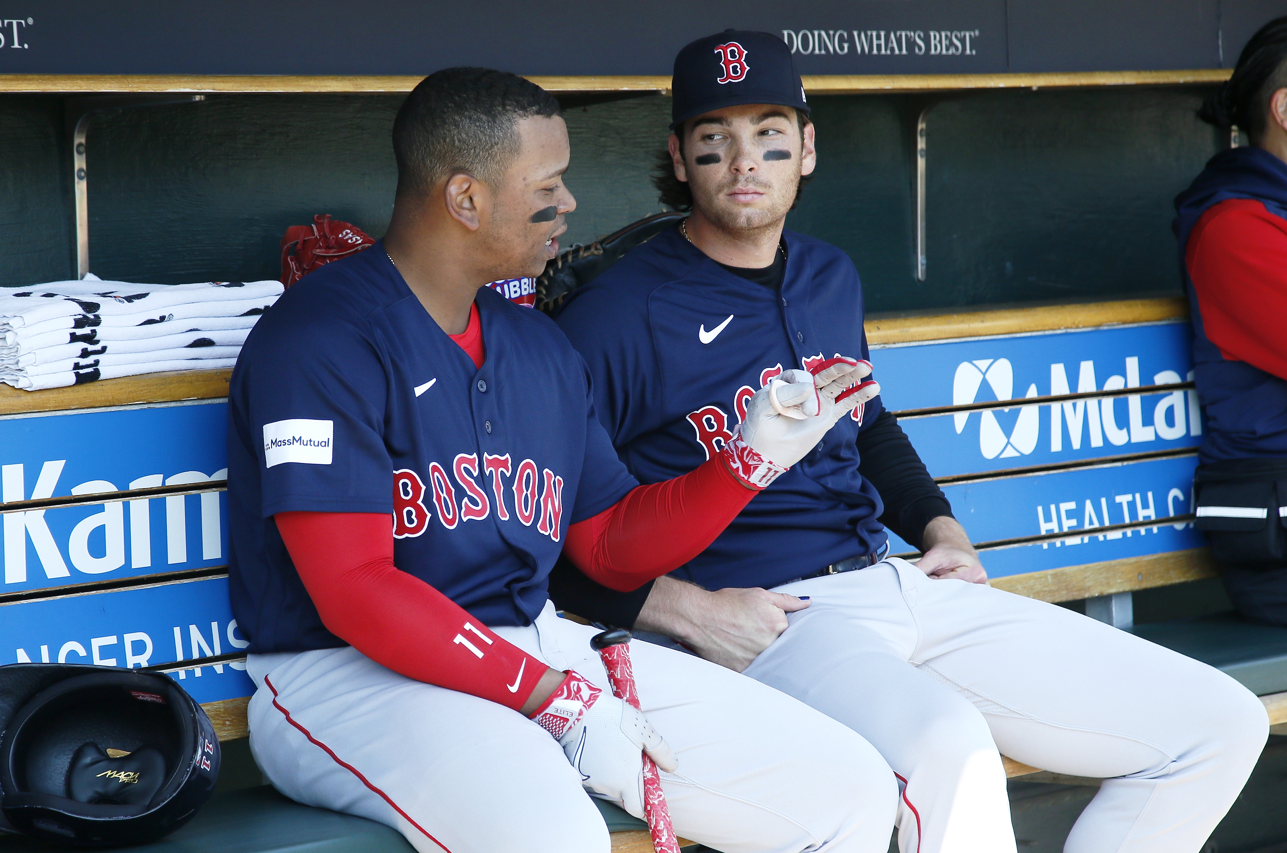 Rafael Devers (left) and Triston Casas (right)