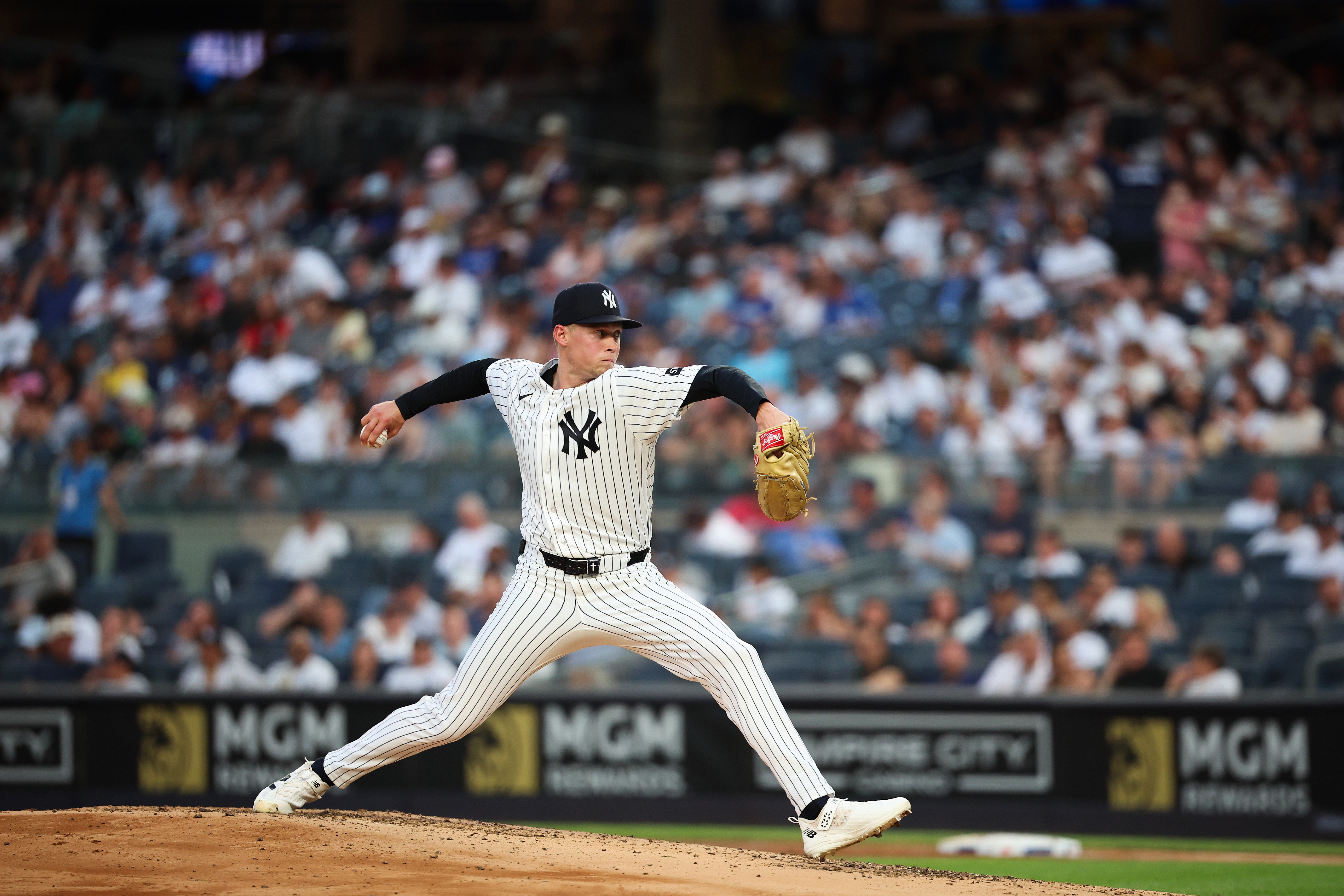 A year after tying for the American League lead in games started, Warren entered 2026 knowing that he would play a big role in helping the team weather the early absences of Gerrit Cole, Carlos Rodón and Clarke Schmidt. He did his job brilliantly, rolling to a 7-1 record through the first two-plus months of the season. “You play 162 games, somebody’s got to step up,” Warren says. (Photo Credit: New York Yankees)