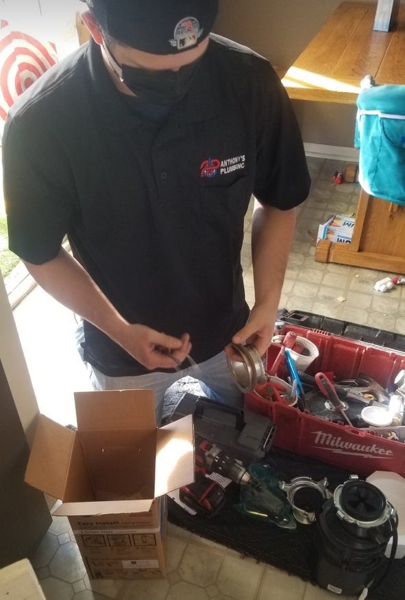 Victor Vodnik with his plumbing tools.