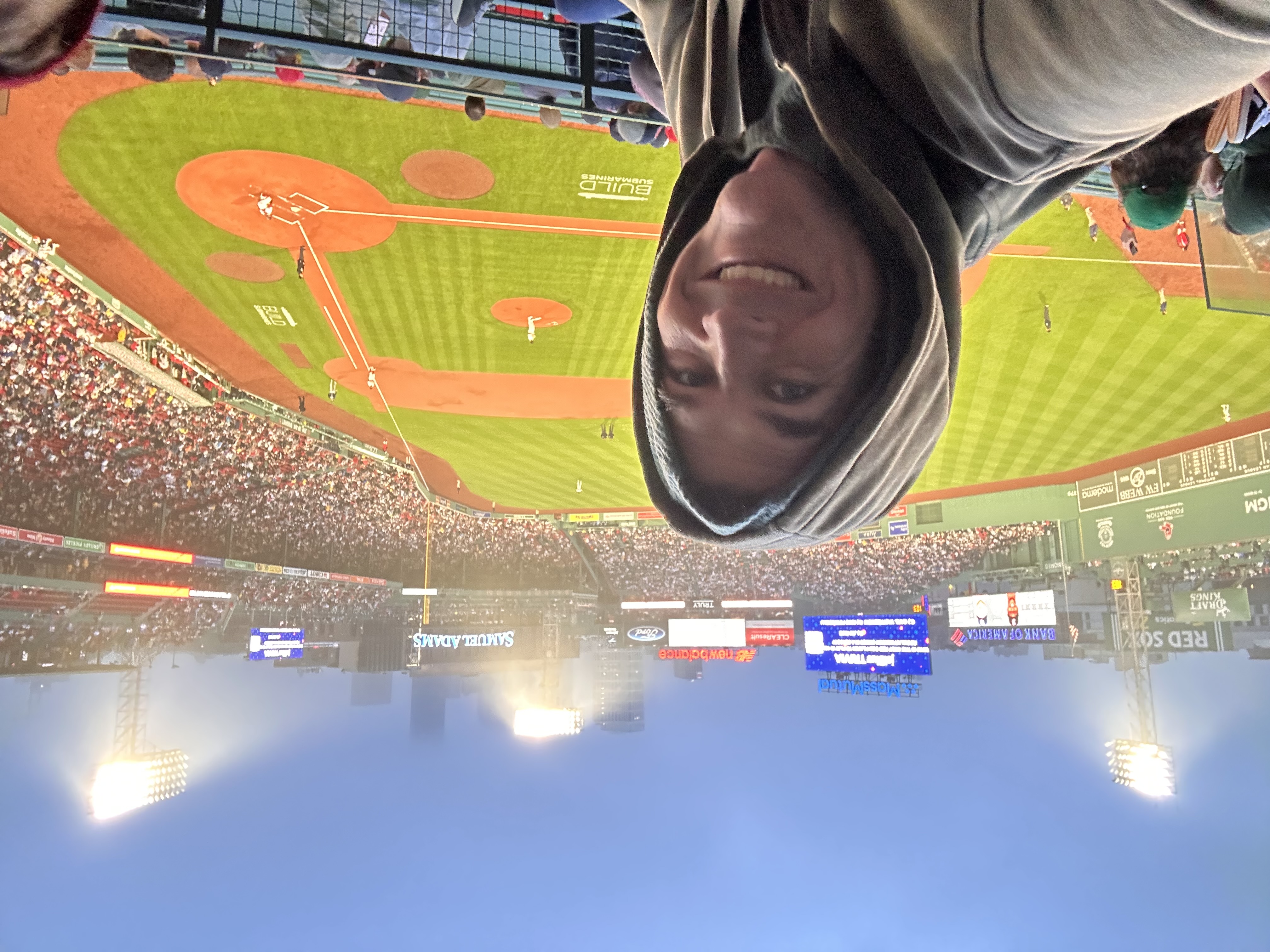 Matt Farley at Fenway Park.