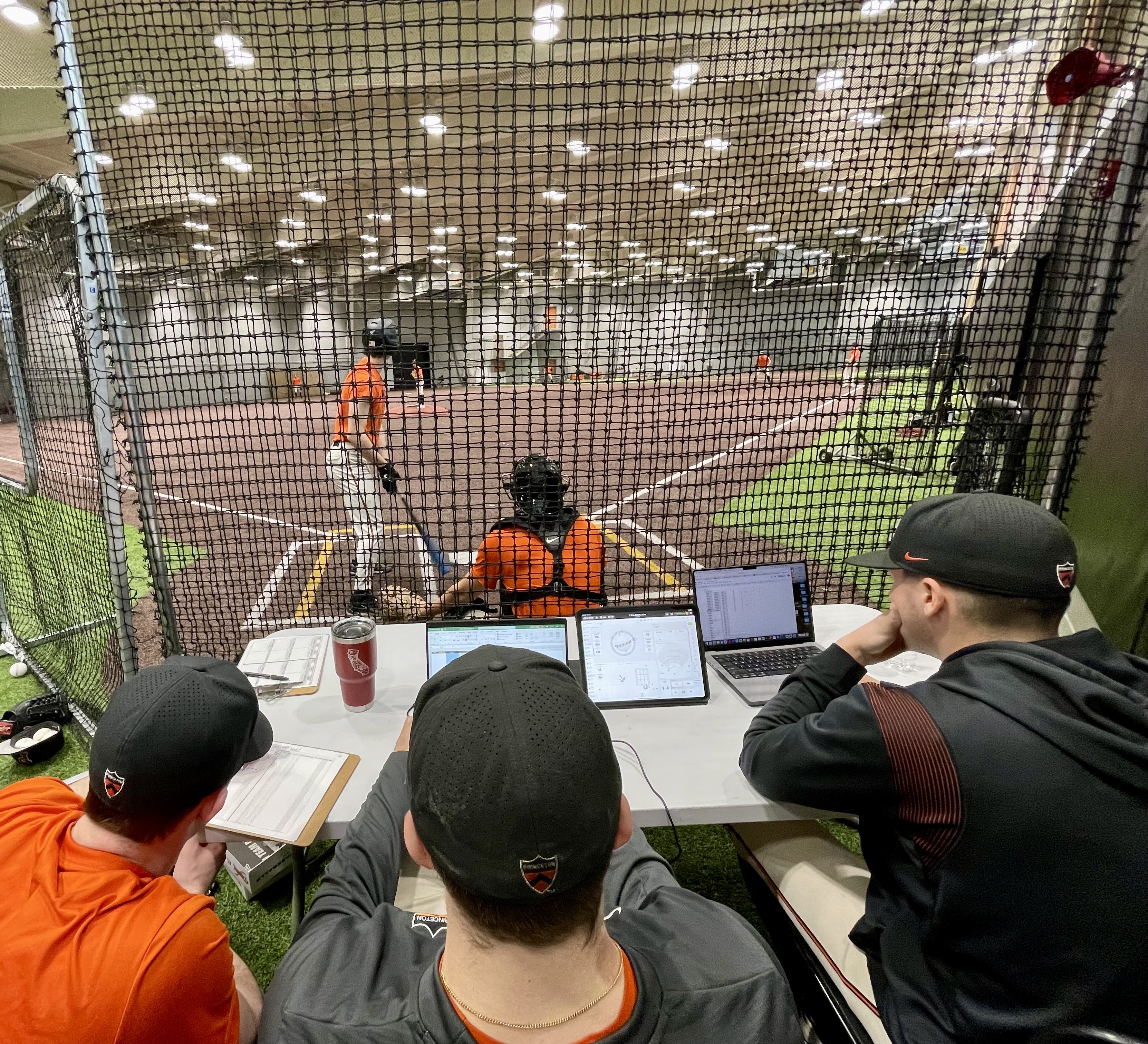 Princeton players work at their indoor facility. Photo courtesy Adam Maloof.