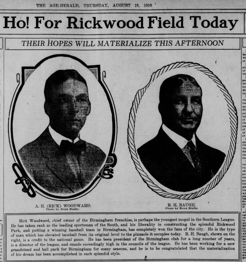 Clipping from the Aug. 18, 1910, issue of the Birmingham Post-Herald. Via Newspapers.com.