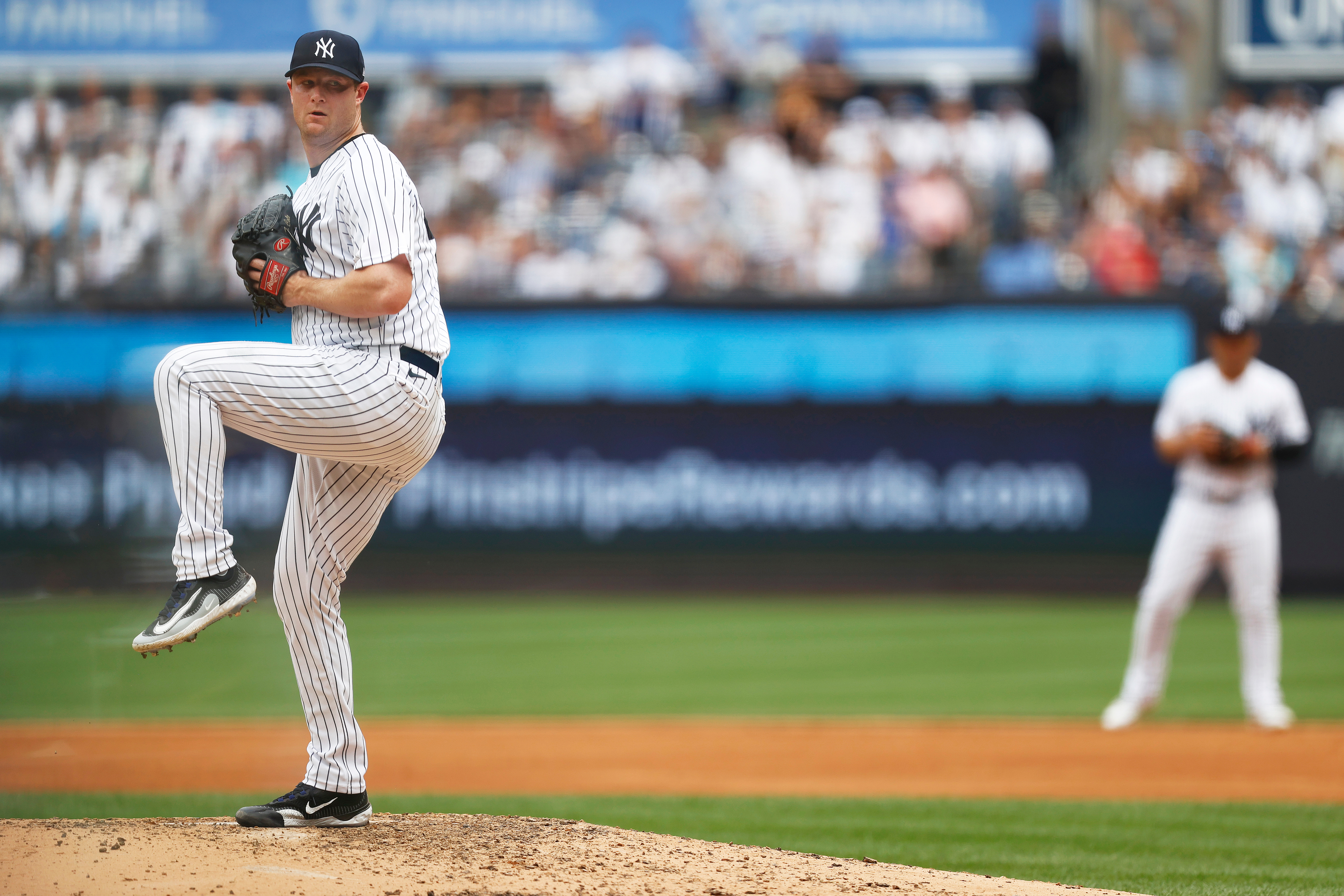 Despite setting a new Yankees single-season record in 2022 with 257 strikeouts, Gerrit Cole knew that he had work to do in order to limit the number of homers he allowed. Taking in advice from 1978 AL Cy Young Award winner Ron Guidry, the right-hander aimed to do a better job in 2023 of commanding the entire strike zone with all of his pitches. The results were crystal clear. (Photo Credit: New York Yankees)