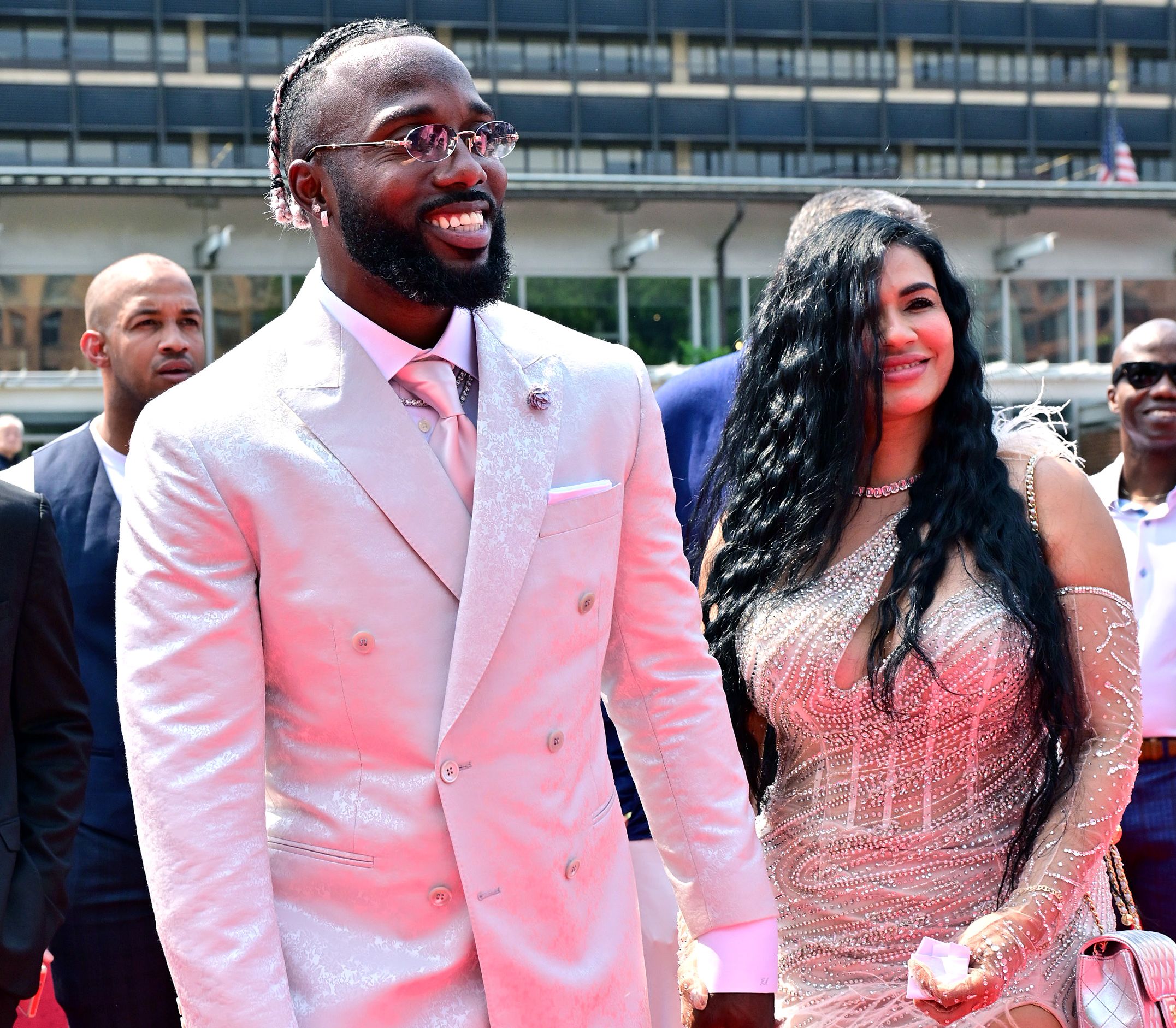Randy Arozarena with his wife beside him (Getty Images)