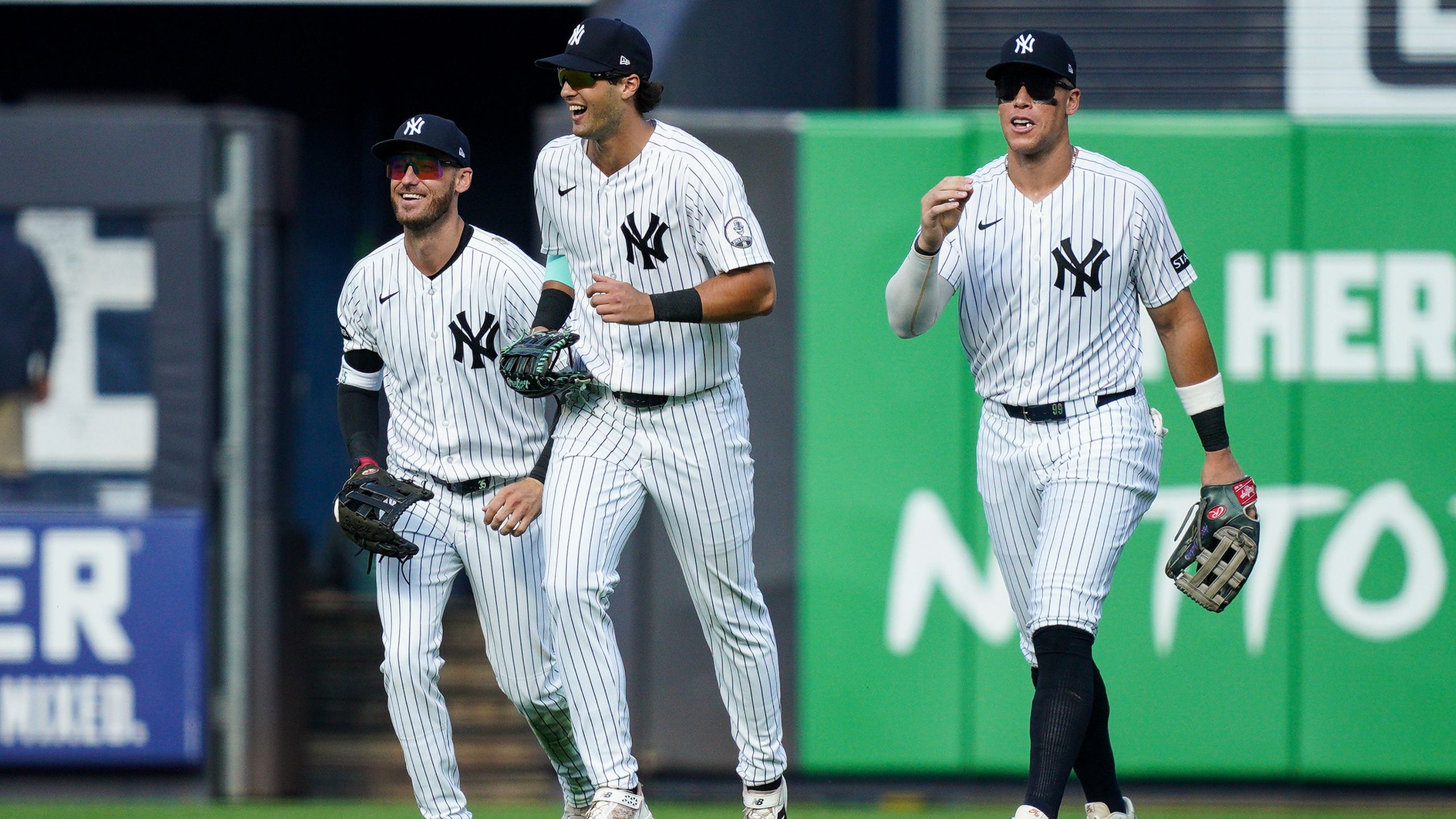 Cody Bellinger, Spencer Jones and Aaron Judge
