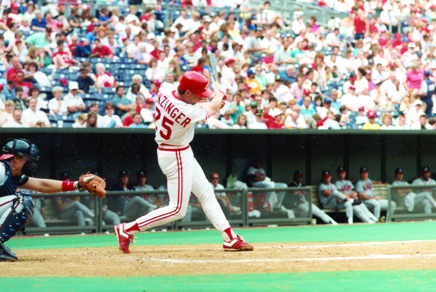 Todd Benzinger with the Reds (Photo courtesy of the Reds)
