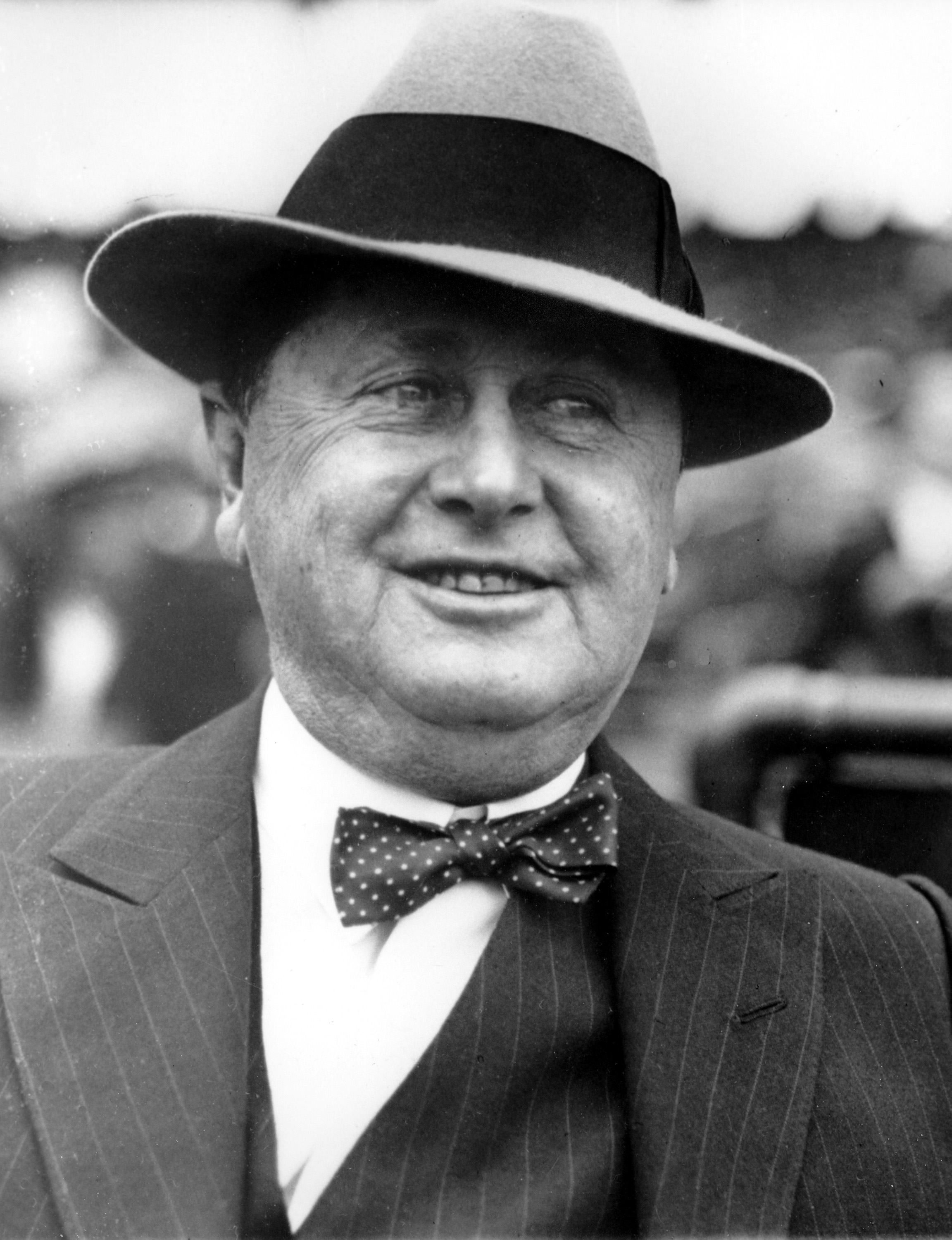 William Wrigley Jr., owner of the Cubs, shown in Chicago, on Sept. 29, 1929. (AP Photo)