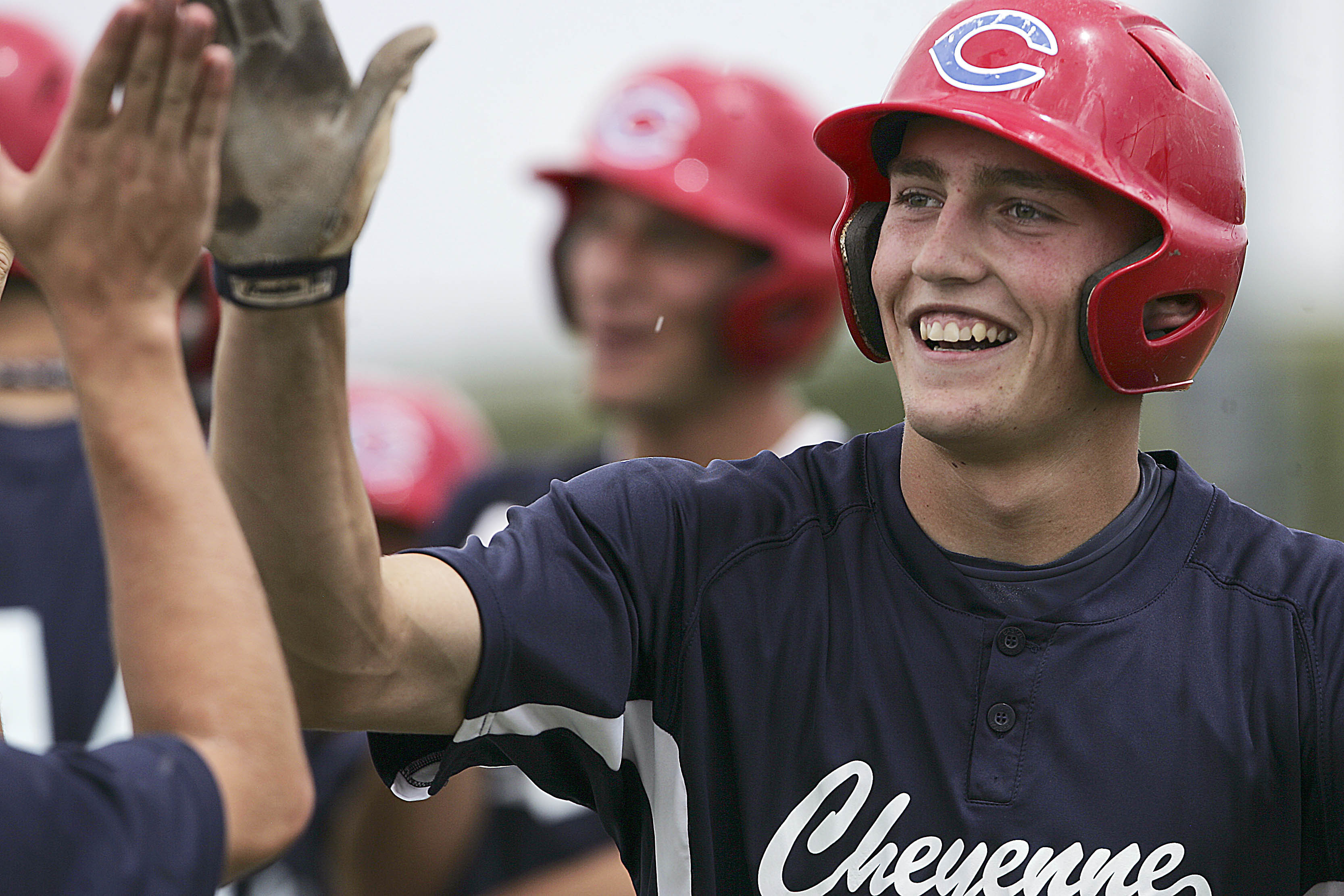 Brandon Nimmo playing for his Cheyenne American Legion Team (Photo via Associated Press)