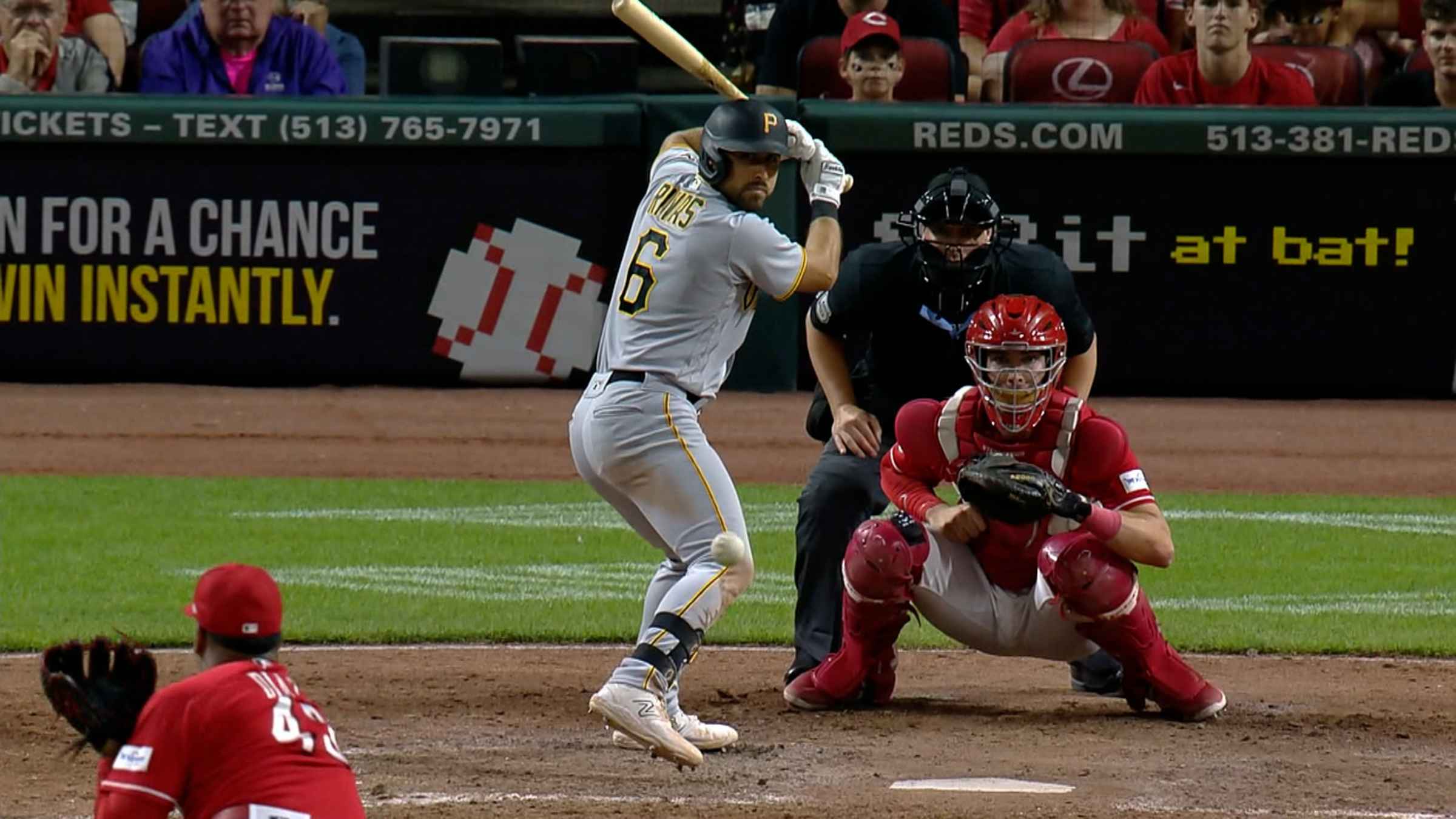 Alfonso Rivas' first MLB hit, 08/29/2021