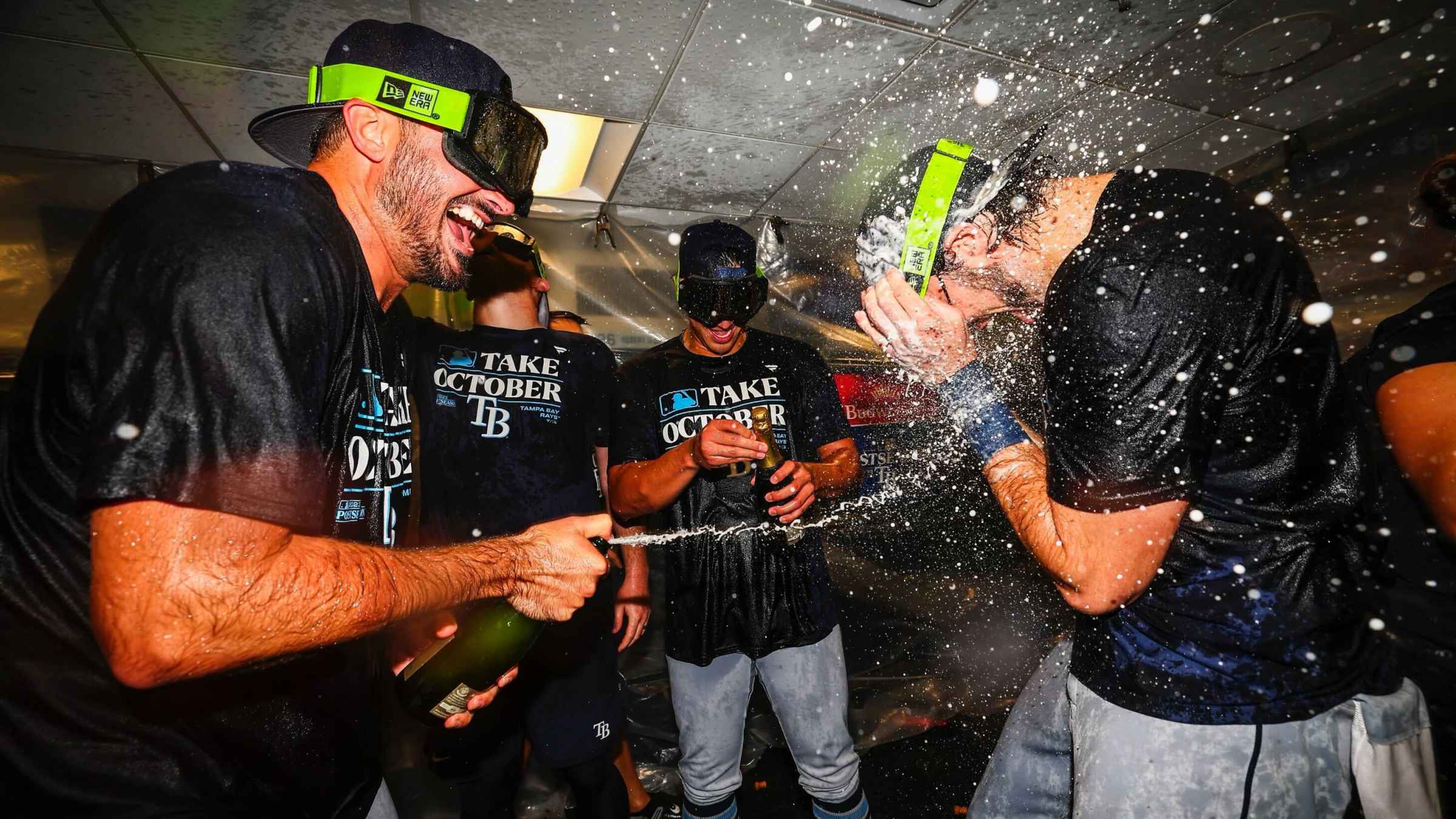 Rays hold oddly timed celebration, 10 days after clinching postseason berth