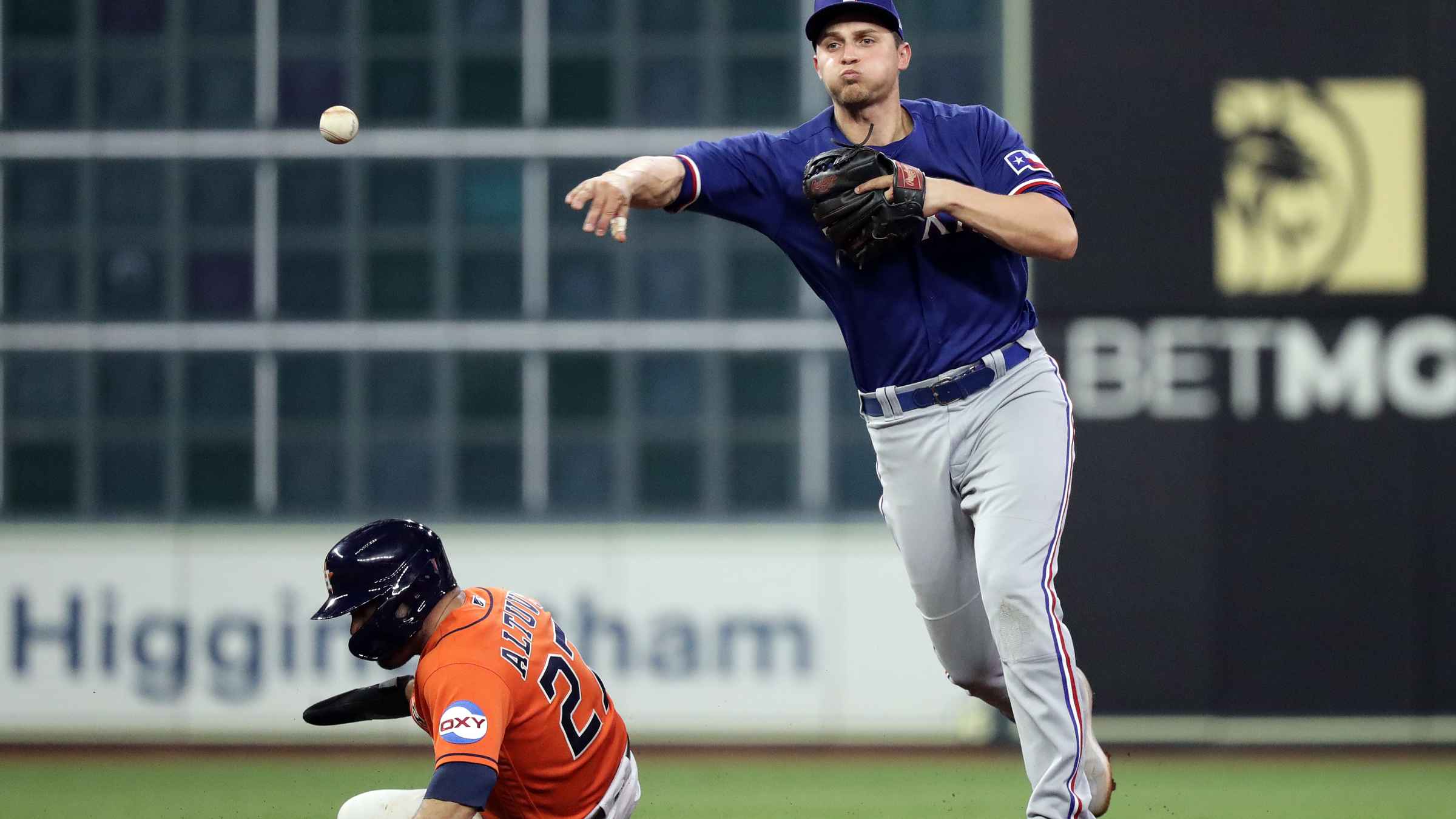 Josh Sborz gets Rangers out of seventh inning after Astros' Michael Brantley  grounds out into a double play