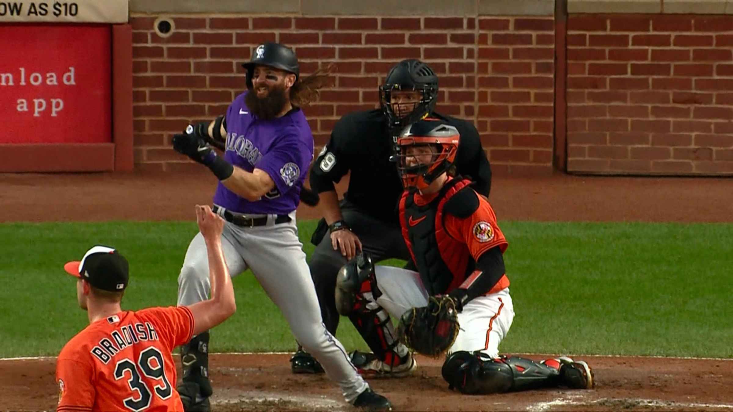 Charlie Blackmon's RBI HBP, 09/18/2023