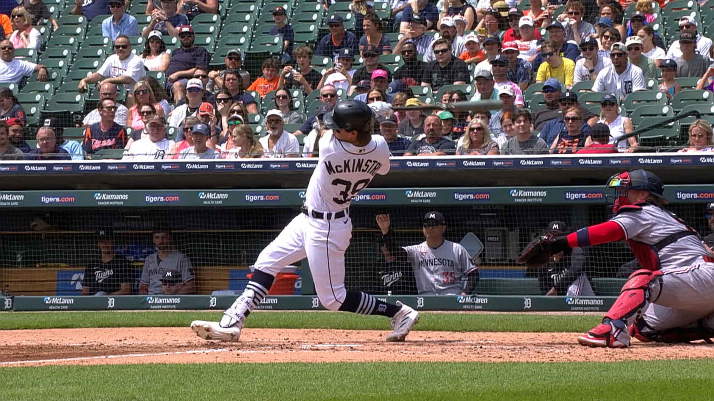 Detroit Tigers' Zach McKinstry crushing ball, thanks to 2 All-Stars