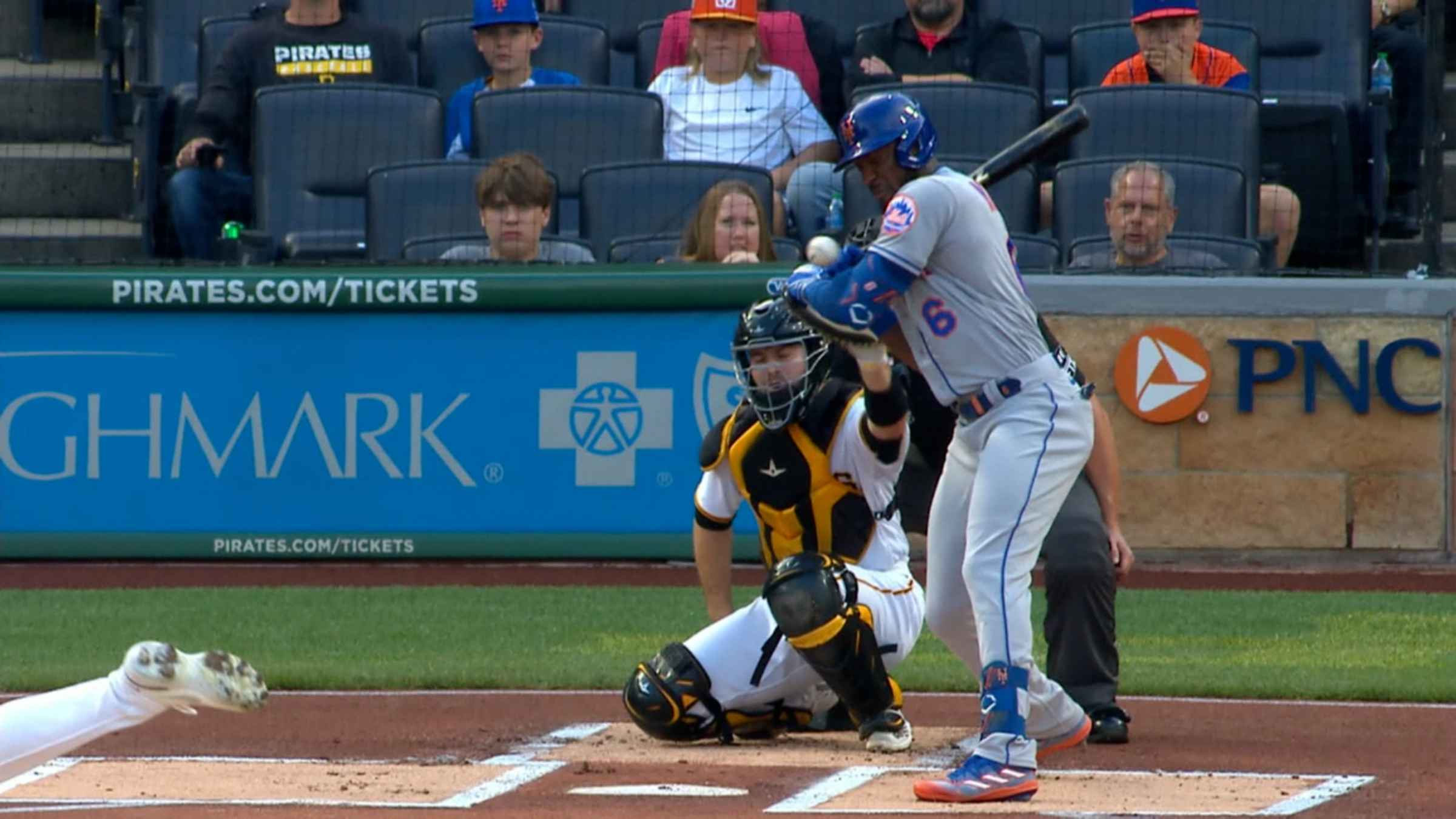 Starling Marte drilled in head by pitch, forced to leave Mets spring  training game early