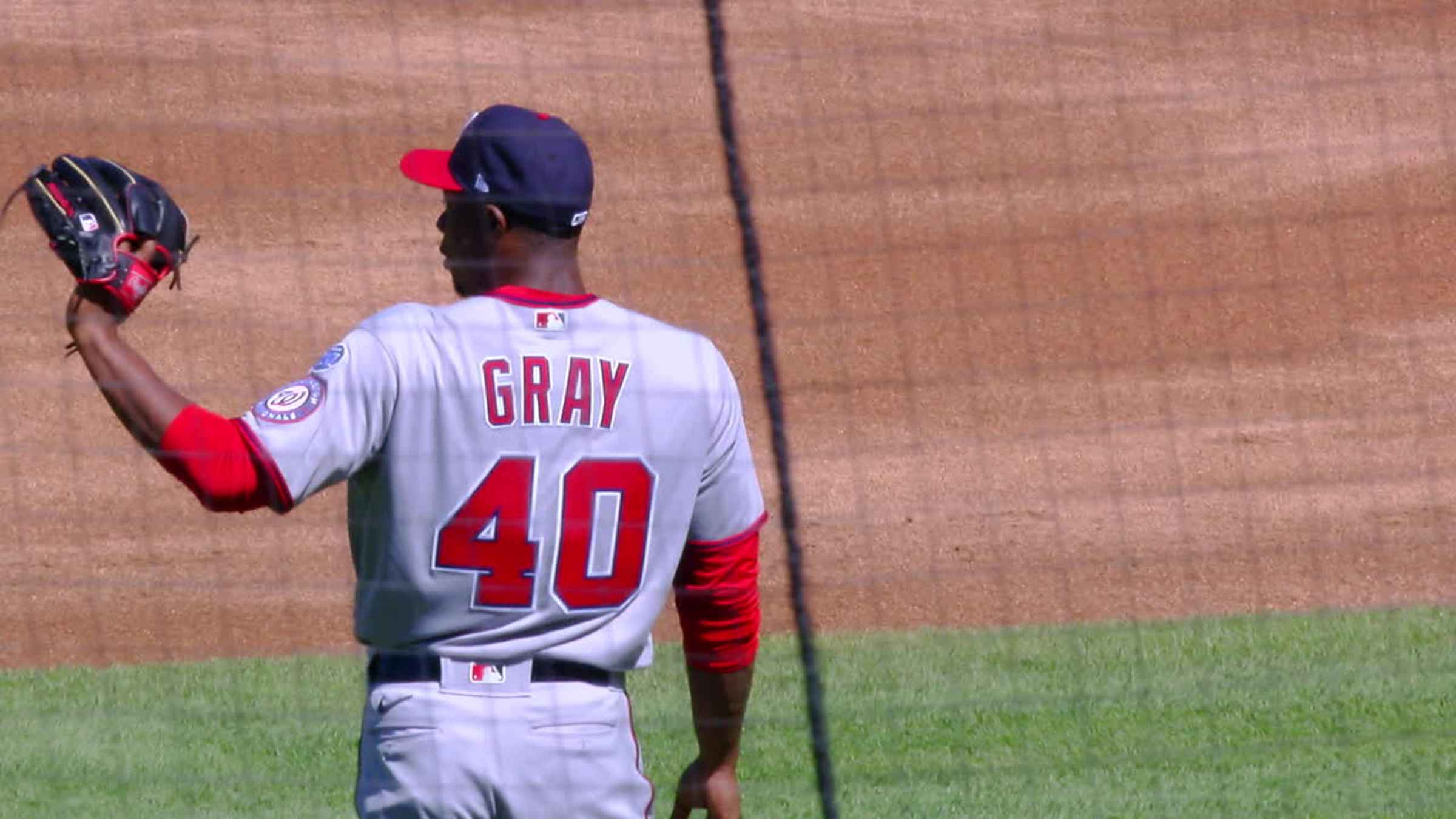 Josiah Gray's first strikeout, 04/06/2023