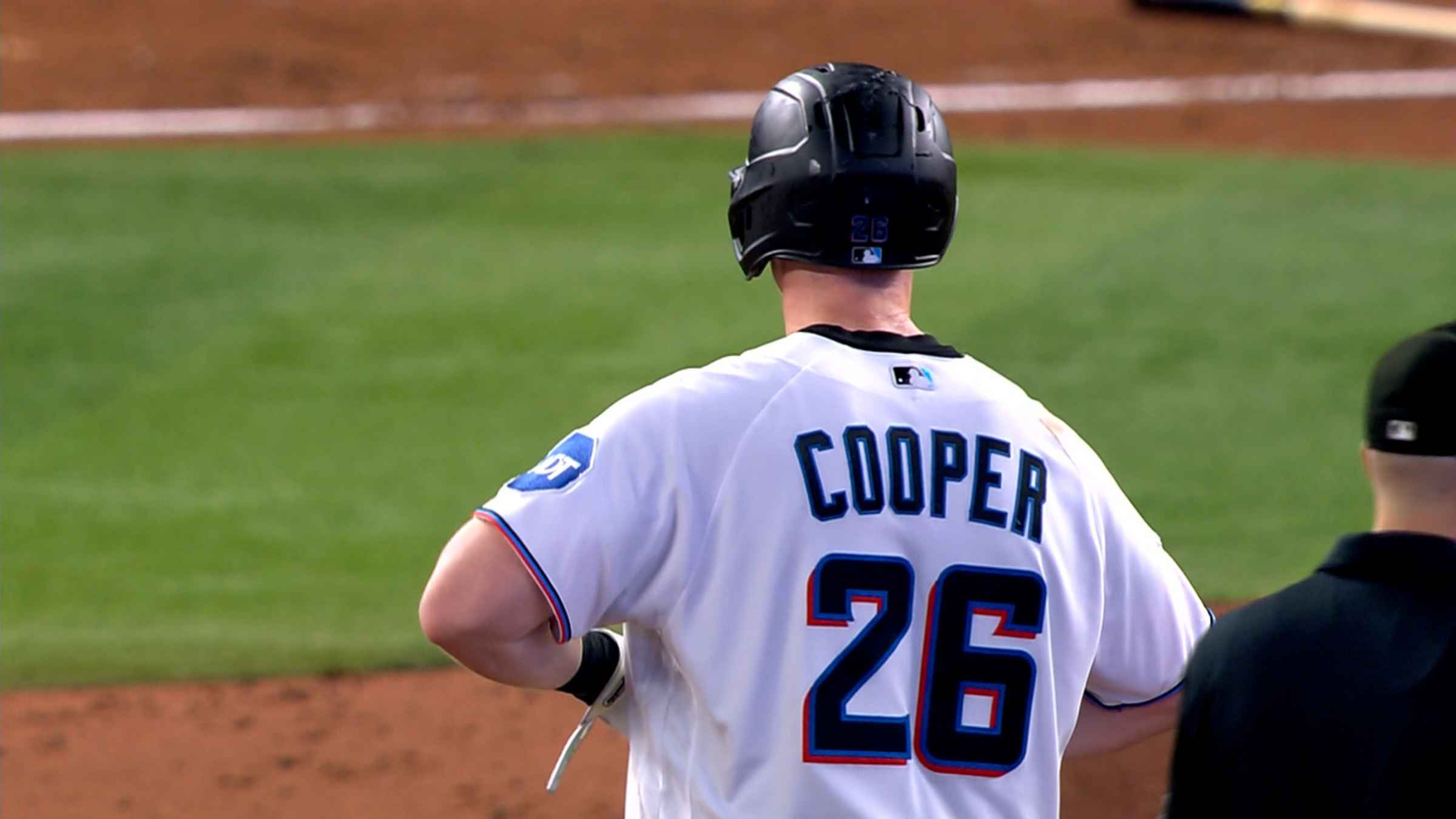 Garrett Cooper's two-run double, 06/21/2023