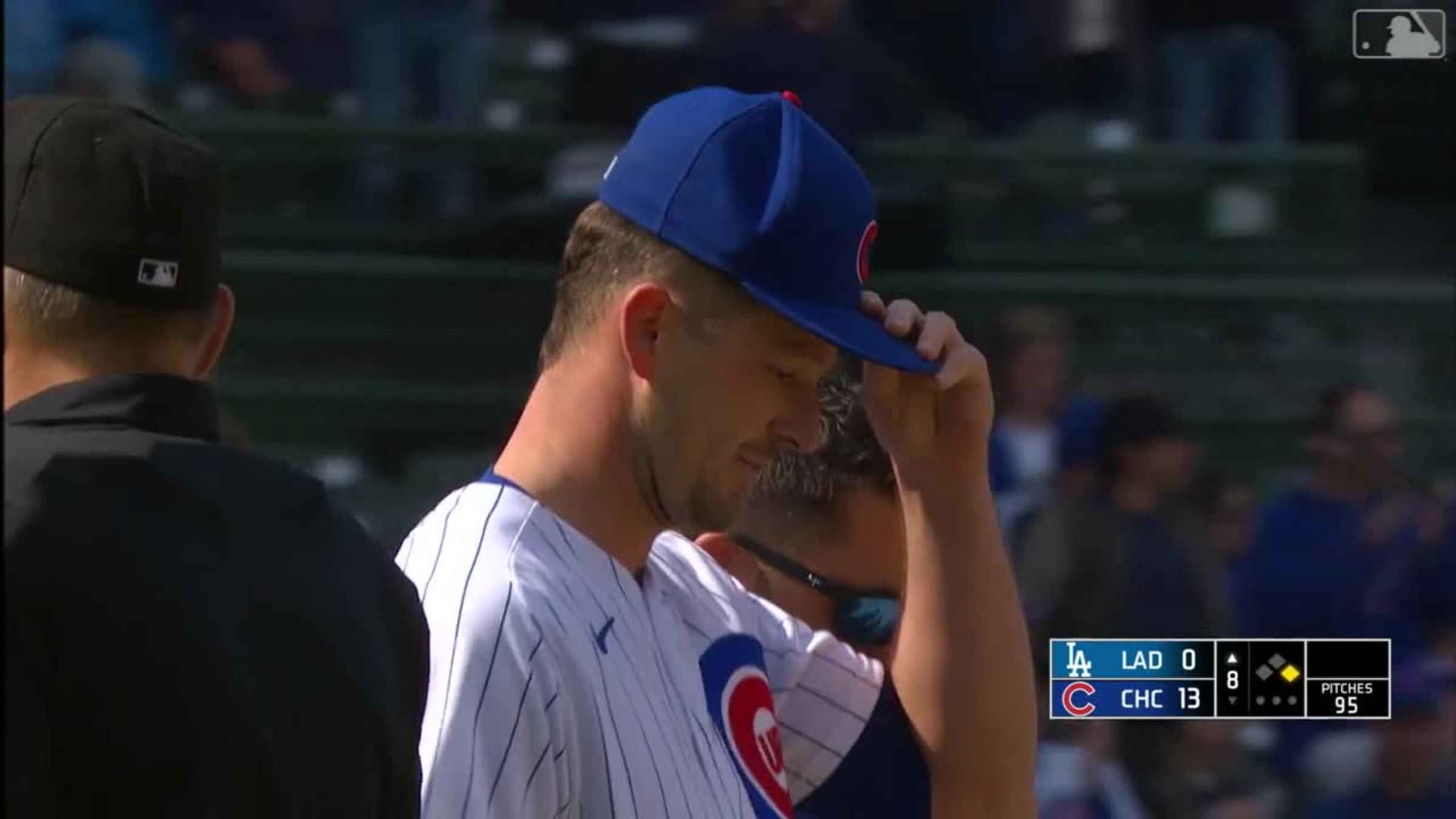 Drew Smyly: A bizarre play ends the Cubs' pitchers bid for a perfect game  in win vs Dodgers