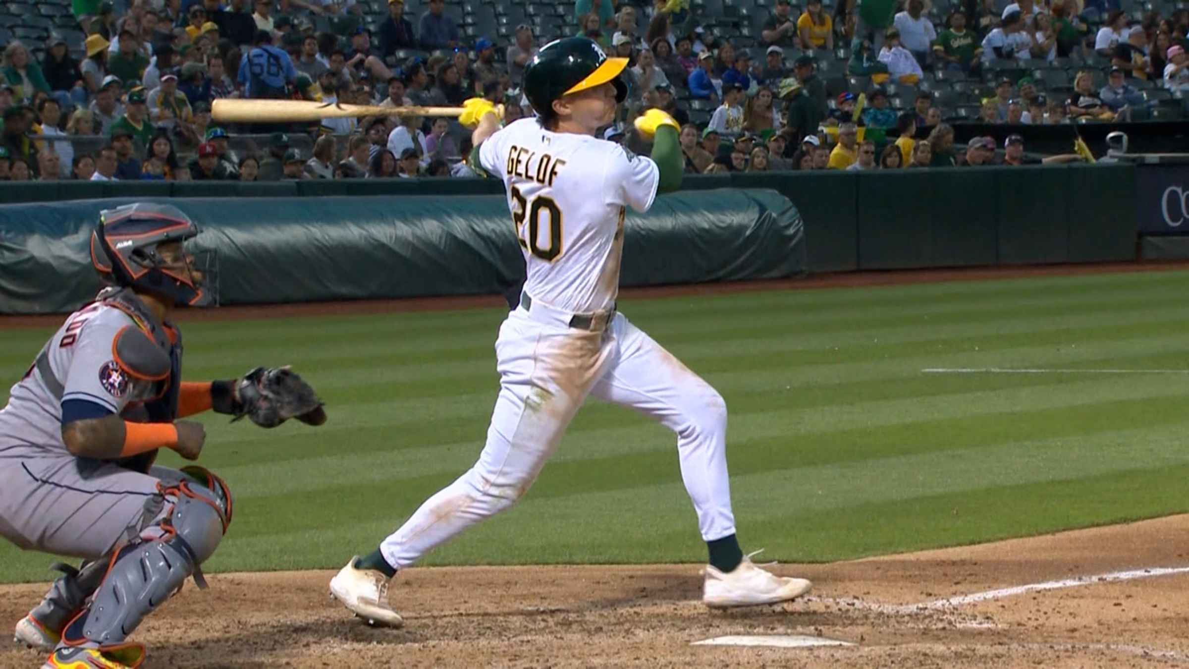 Zack Gelof lifts A's to 2-1 lead with first-pitch home run in third inning