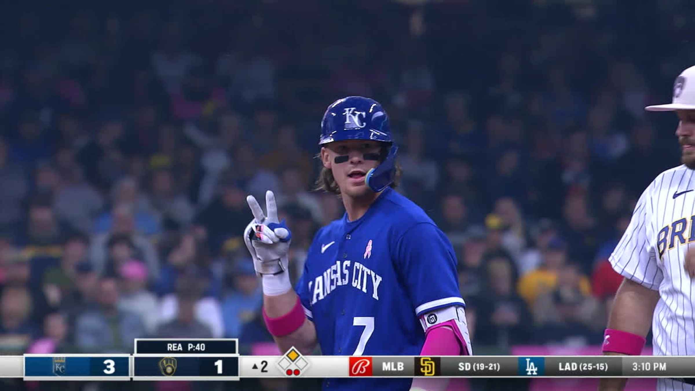 Bobby Witt Jr.'s two-run double, 04/10/2022