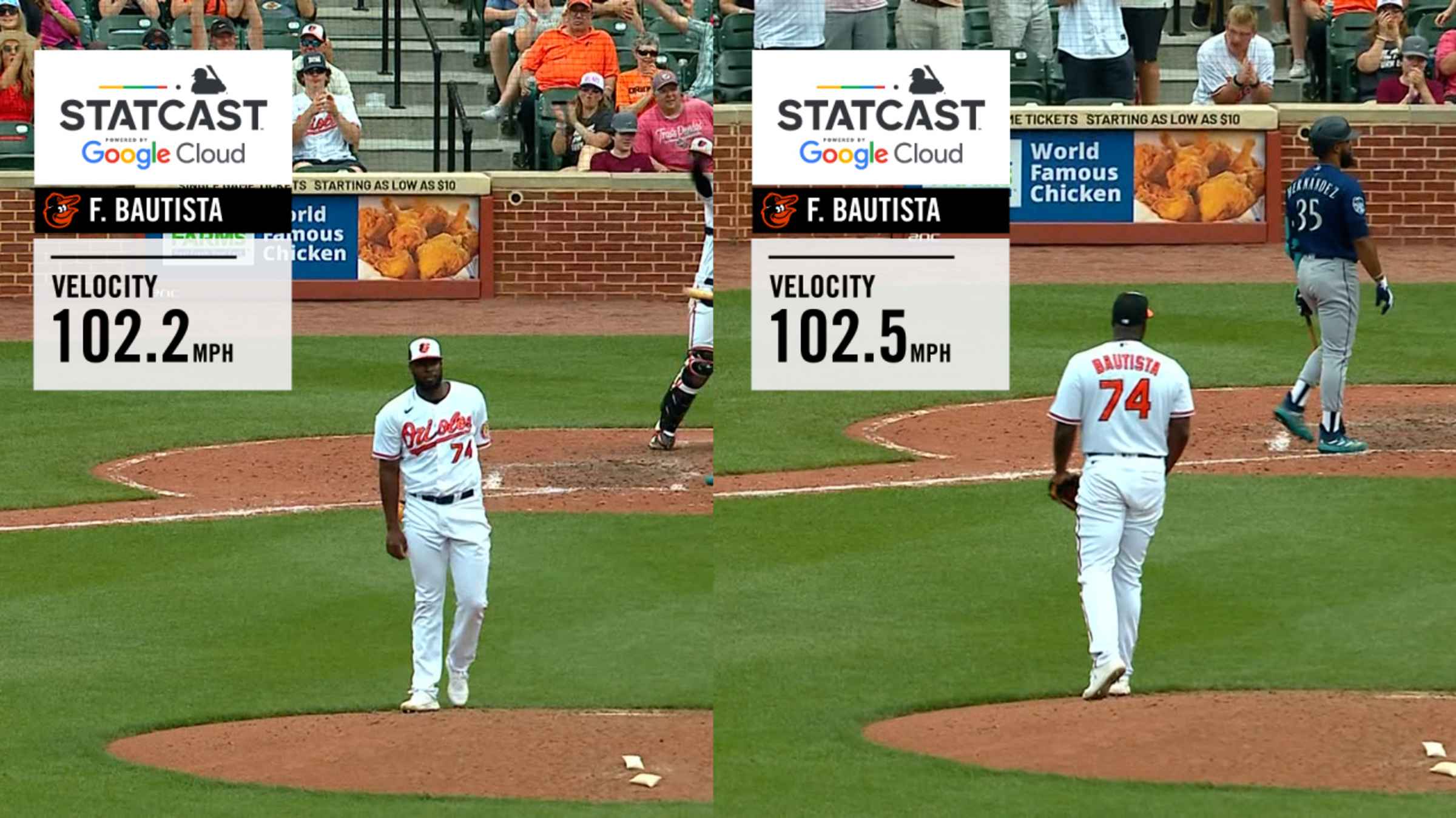 Félix Bautista's elite velocity, 06/25/2023