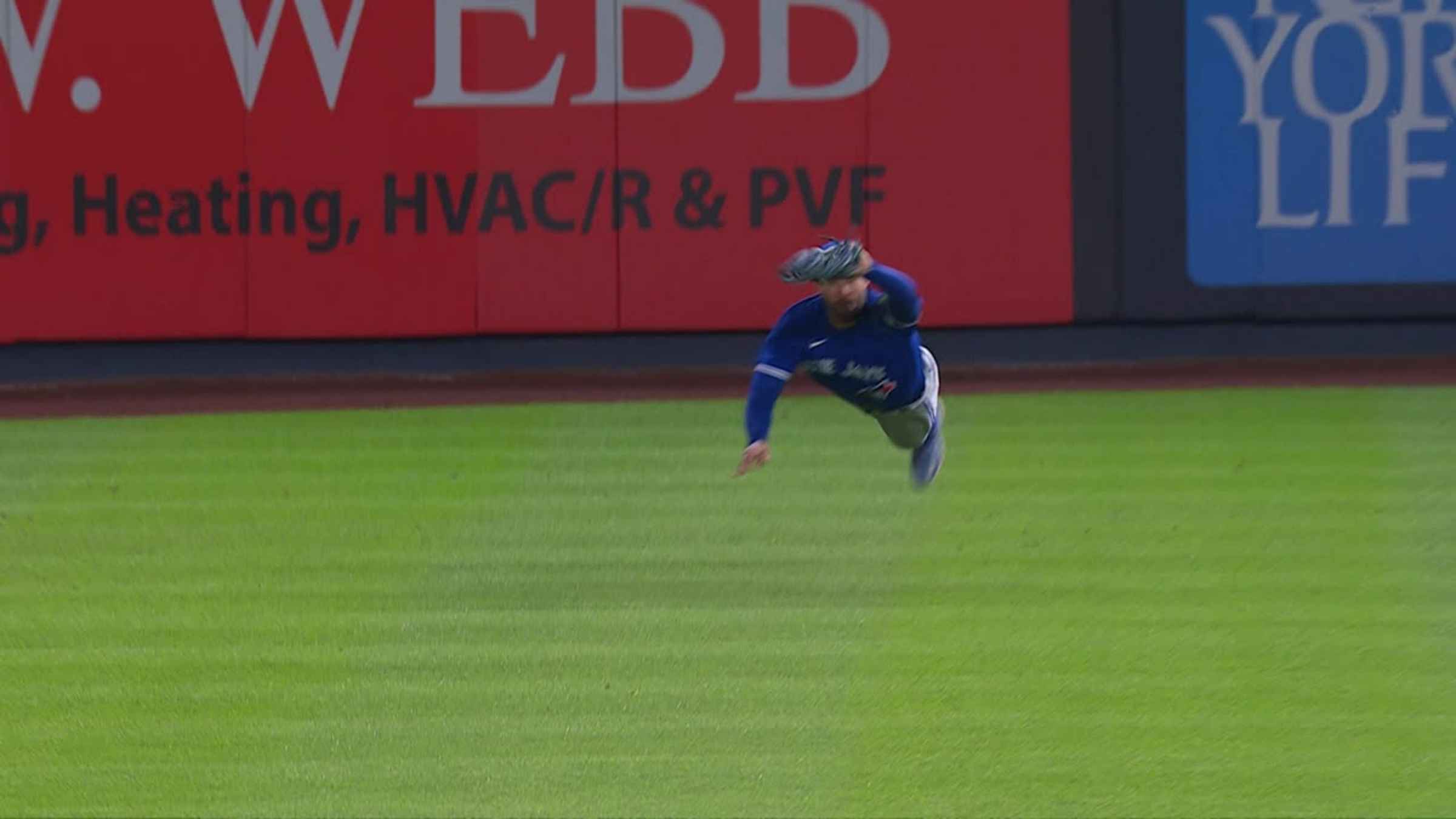 George Springer makes INSANE catch! 