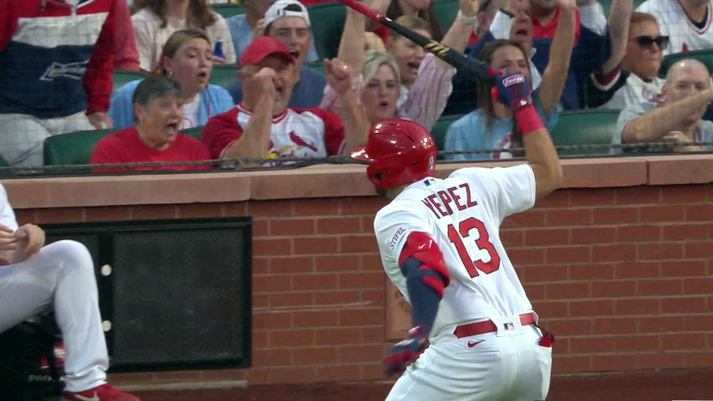 Photo: St. Louis Cardinals Juan Yepez Hits Home Run - SLP2023051812 