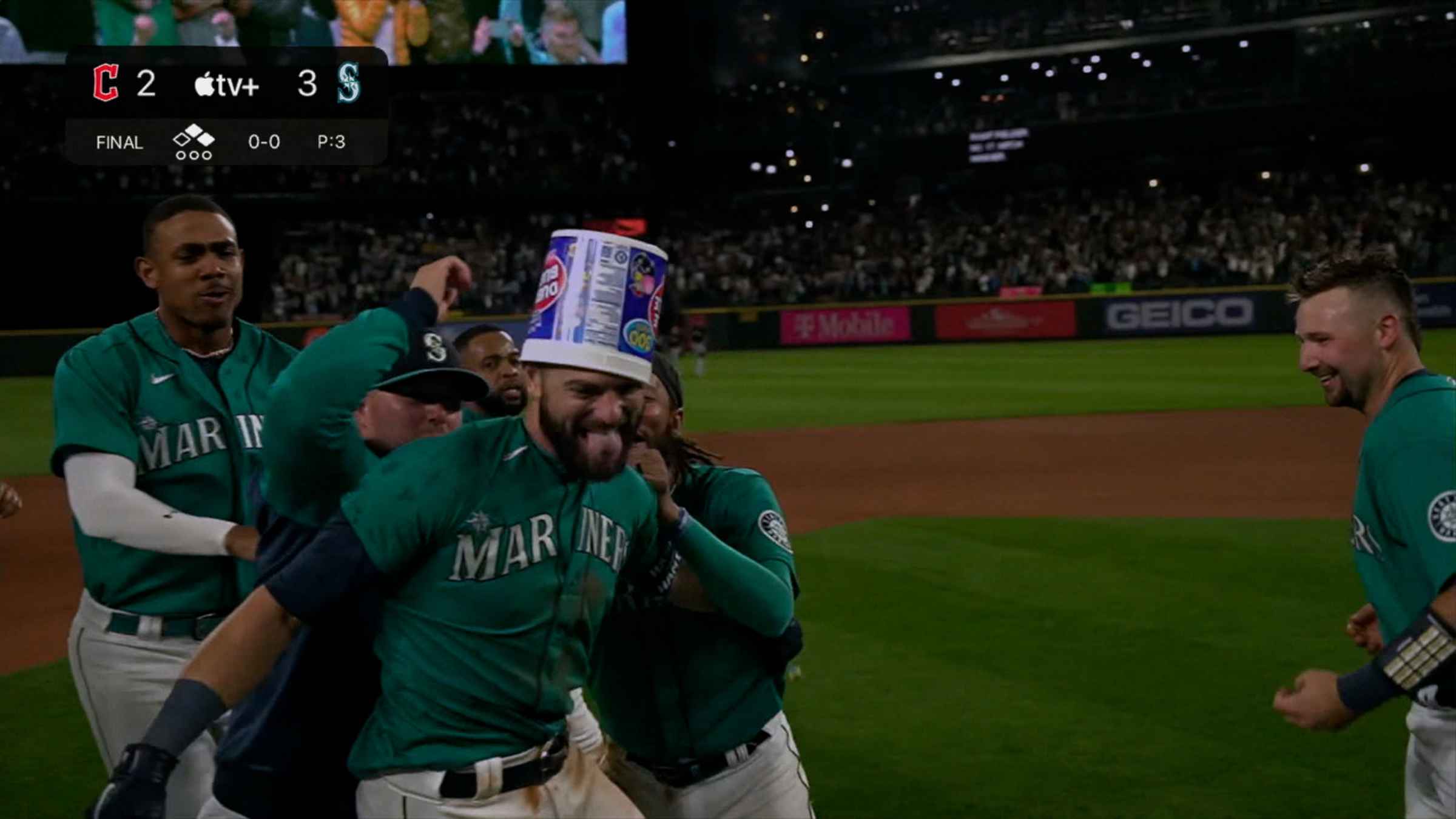 Mitch Haniger after walk-off hit, 08/26/2022