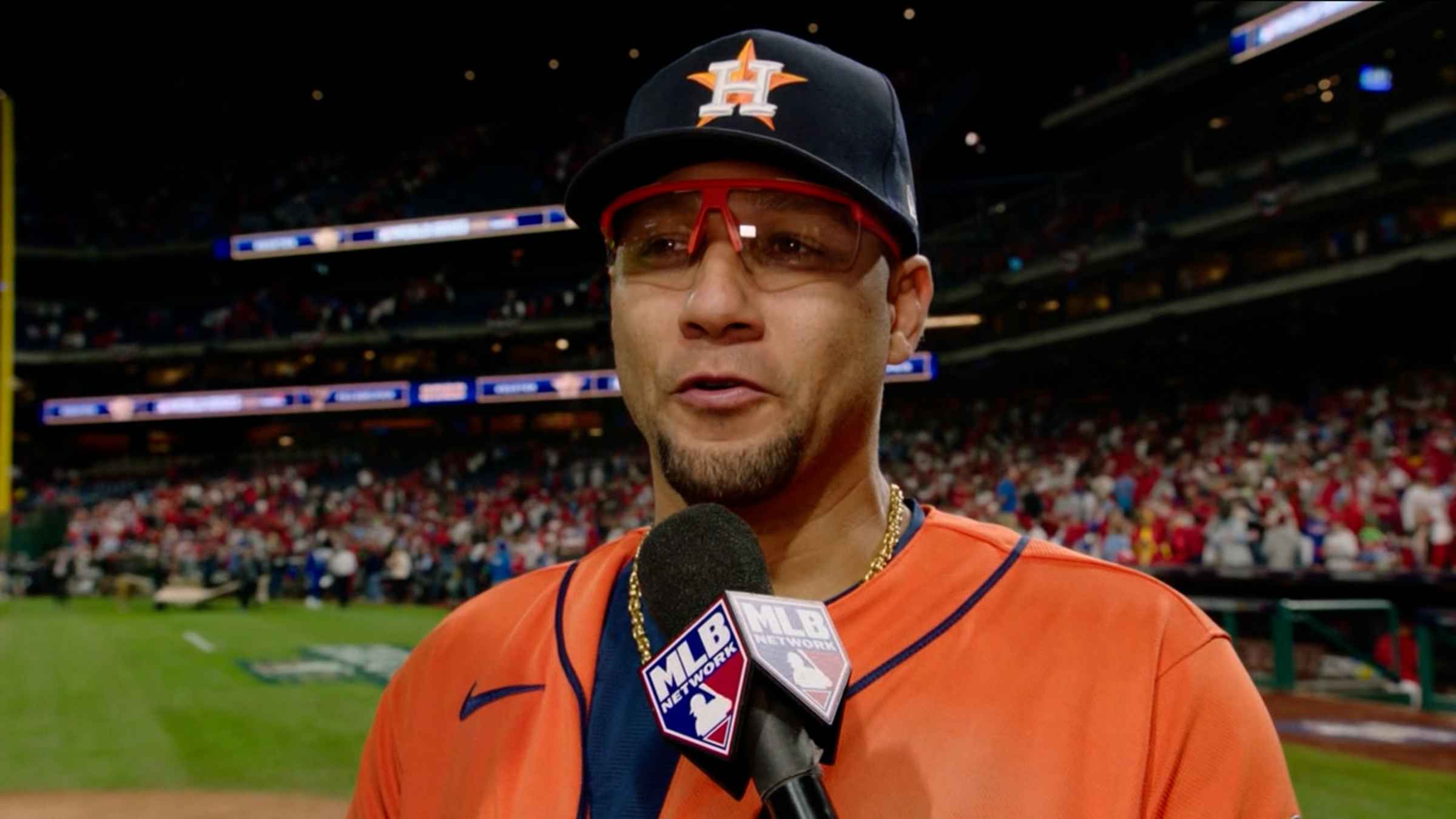 Yuli Gurriel 2022 Game-Used Jersey. ALCS Game 4.