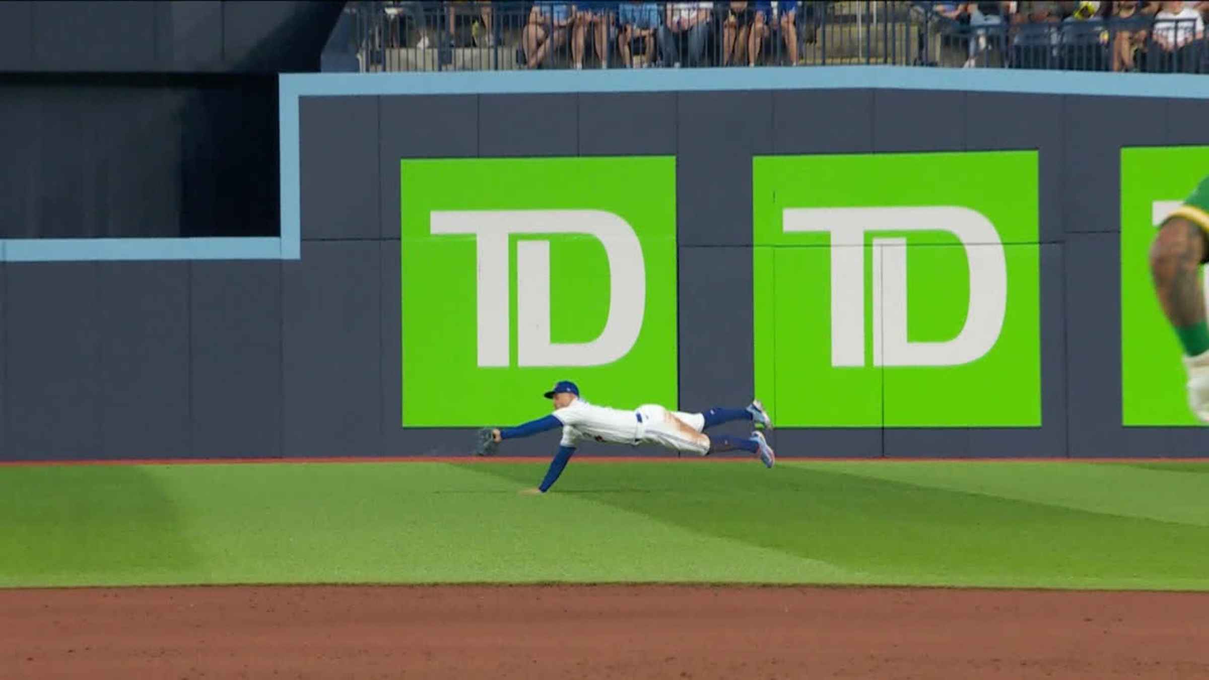 Watch: George Springer saves Blue Jays with diving catch in ninth