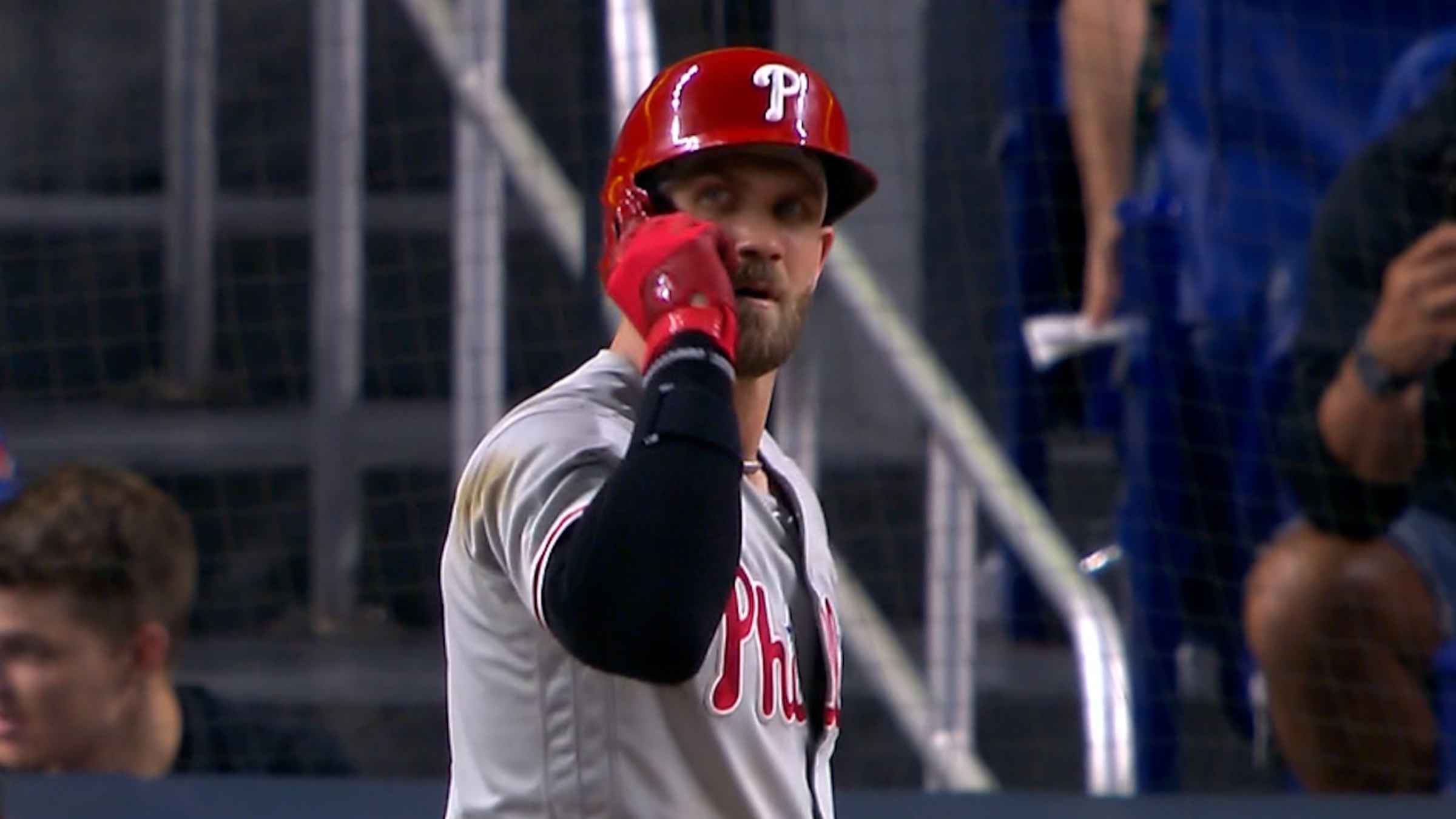 Bryce Harper on left field, 03/14/2022