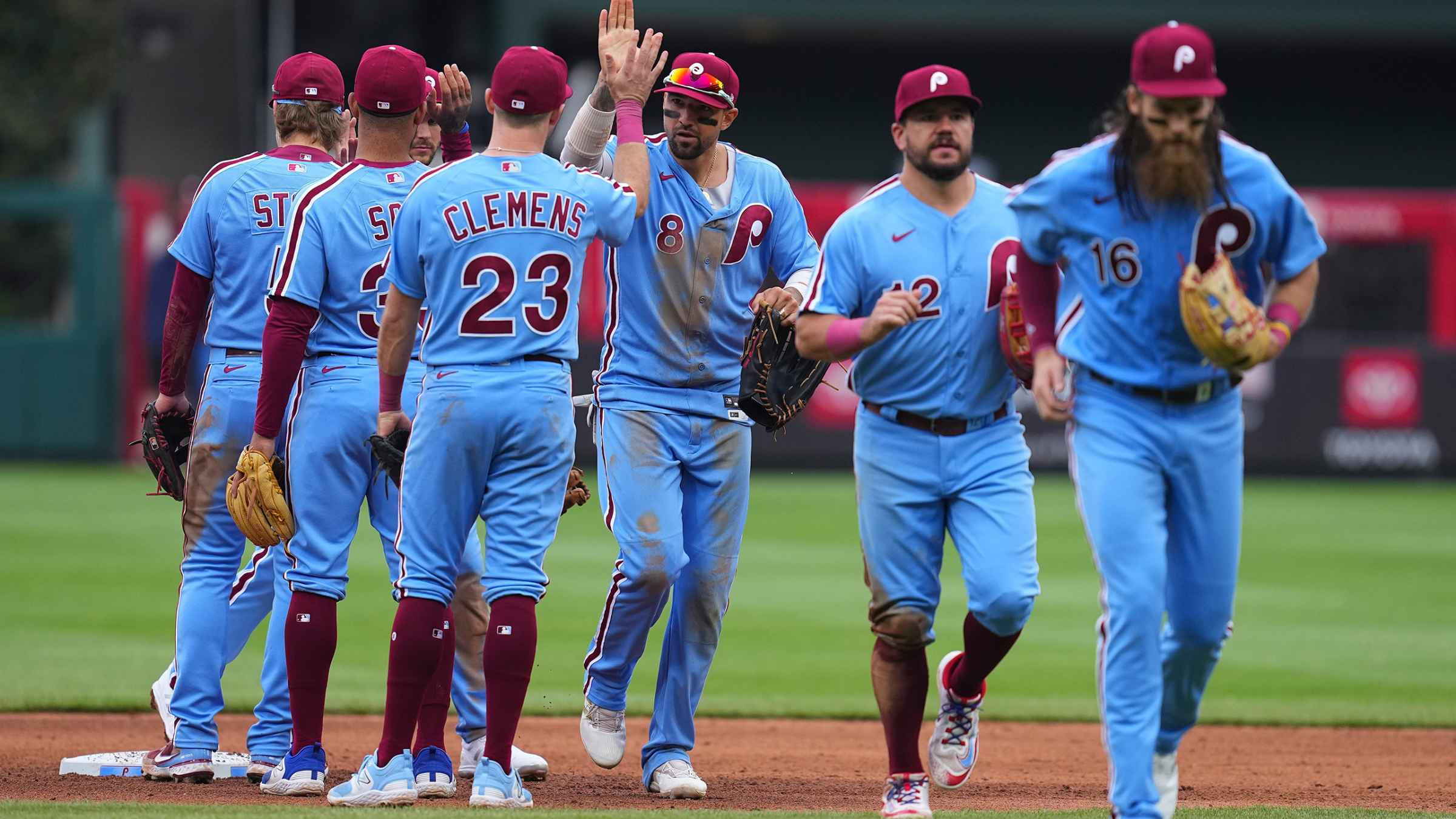 Philadelphia Phillies on X: Phils wins in the powder blue just hit  different  / X